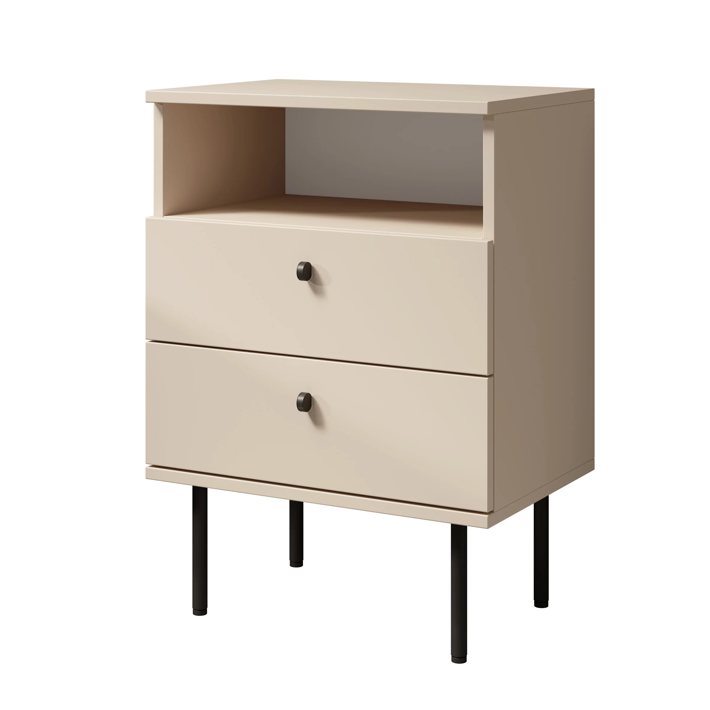 Hidde 2 - Nachtkastje - Beige - 50x36x69 cm - Image 6