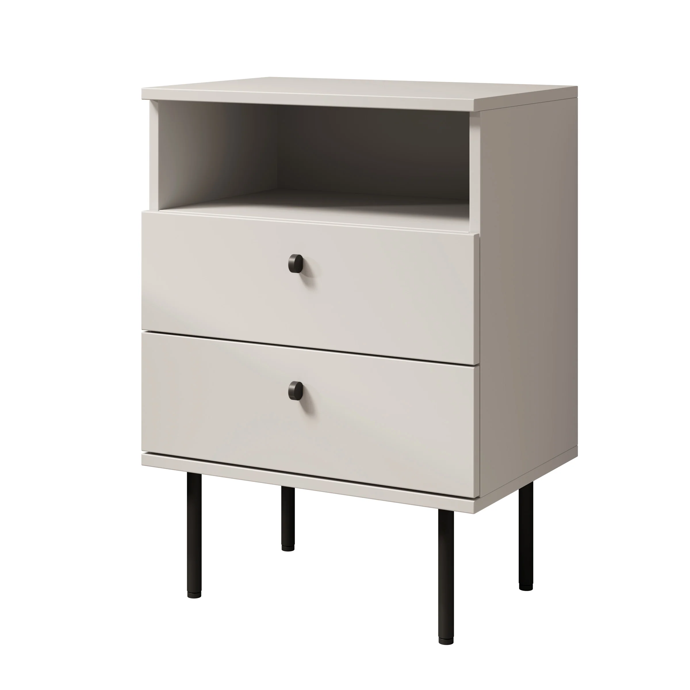 Hidde 2 - Nachtkastje - Wit - 50x36x69 cm - Image 6