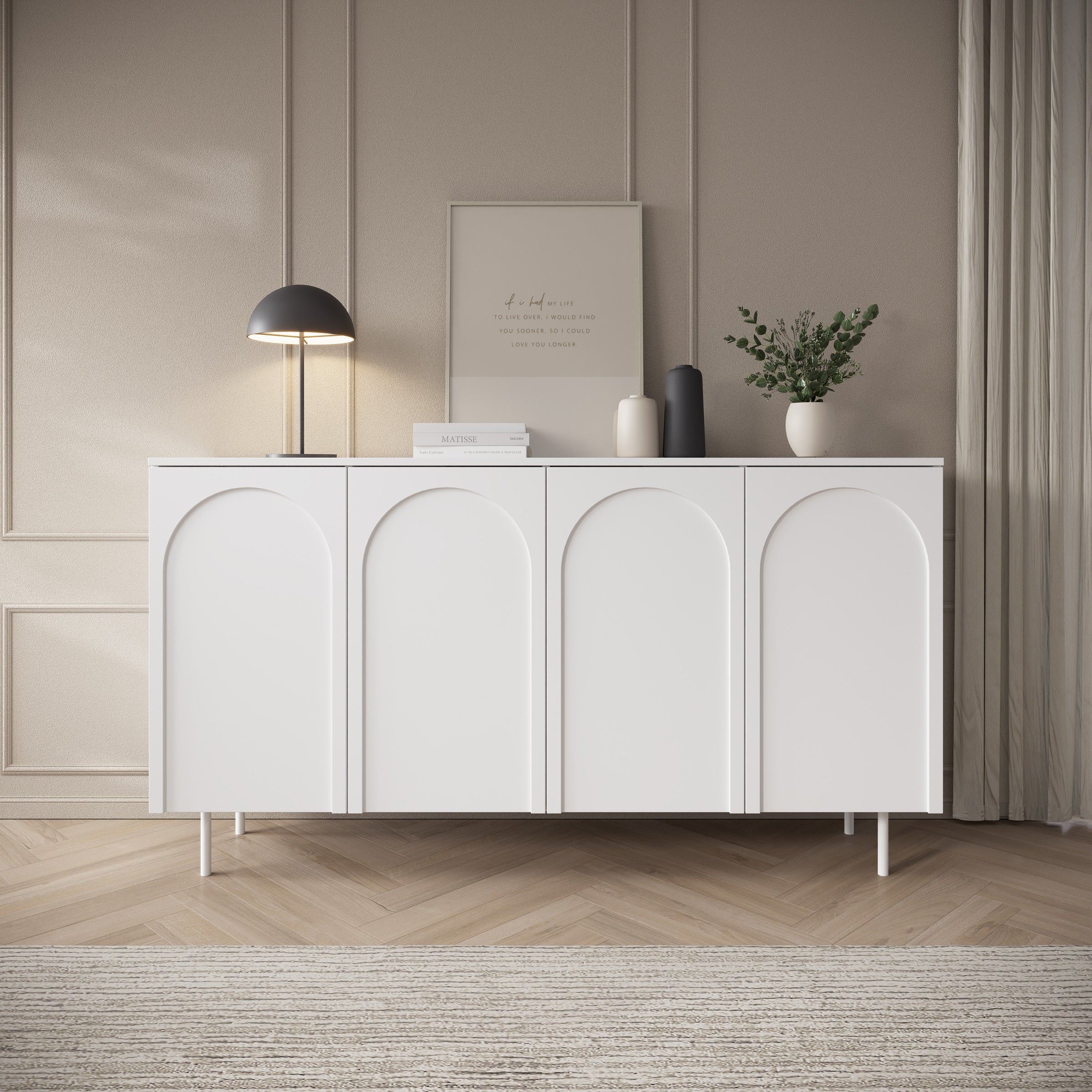 Hilo - Dressoir - Wit - 161x42x88 cm - Image 3