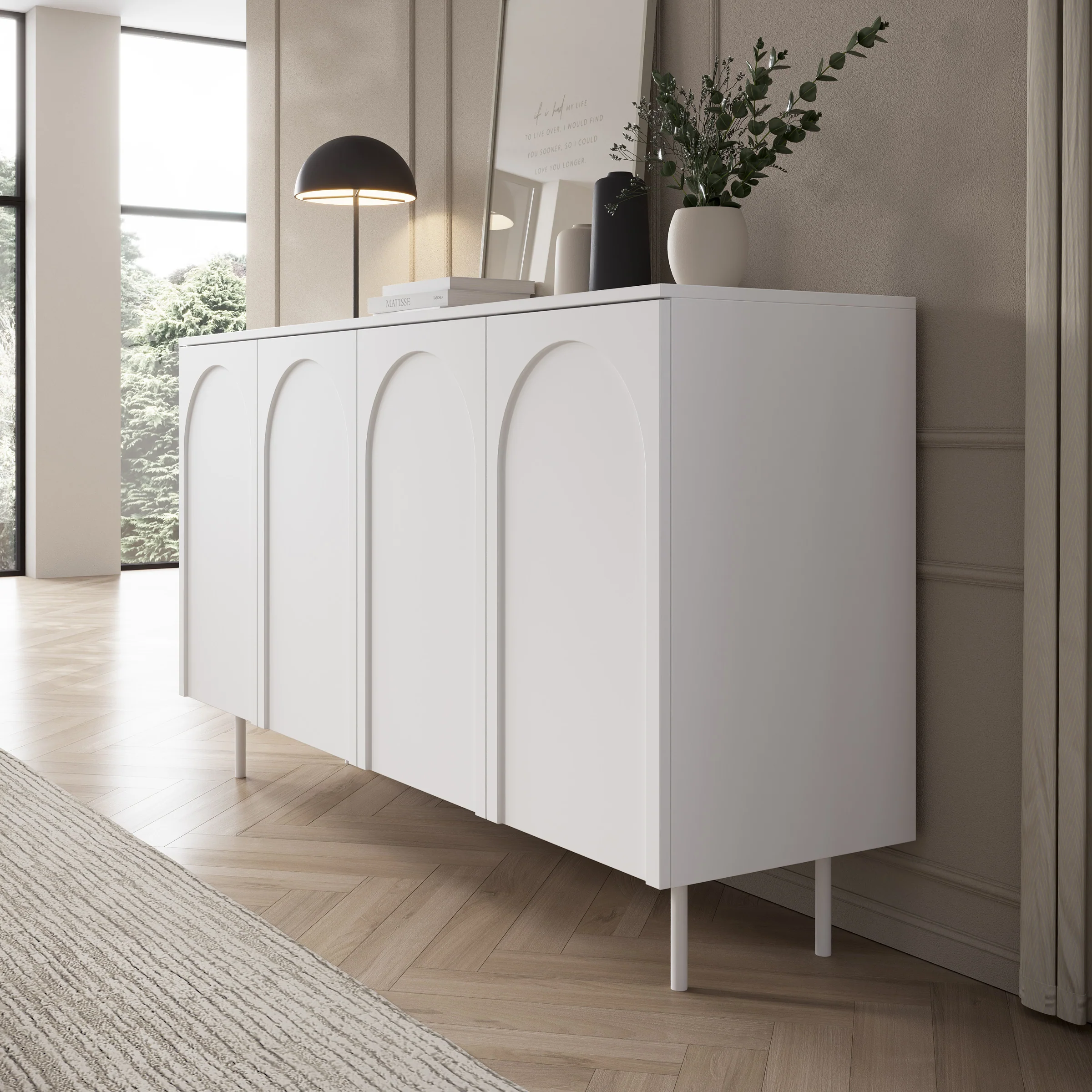 Hilo - Dressoir - Wit - 161x42x88 cm - Image 4