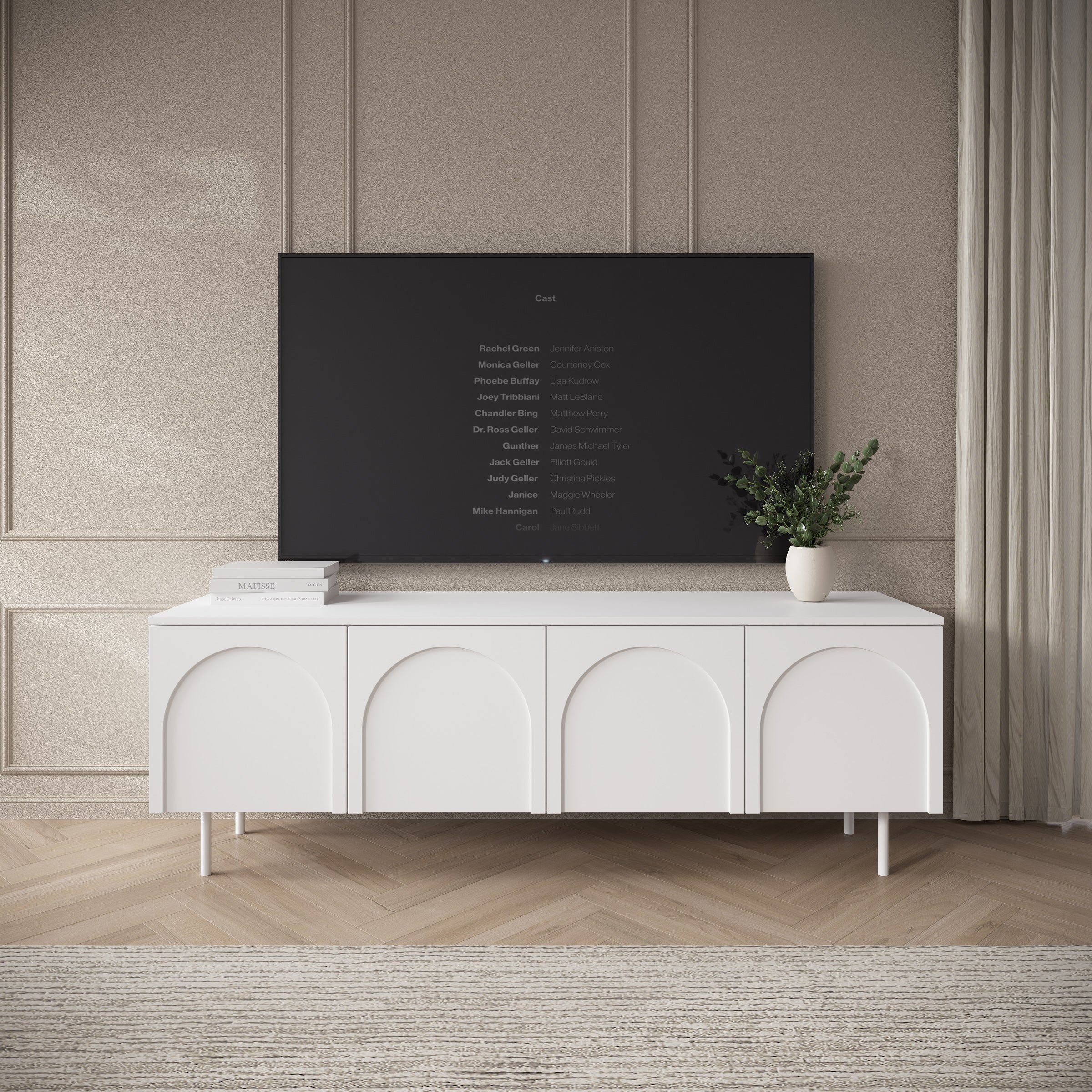 Hilo - TV-Meubel - Wit - 161x40x56 cm - Image 3
