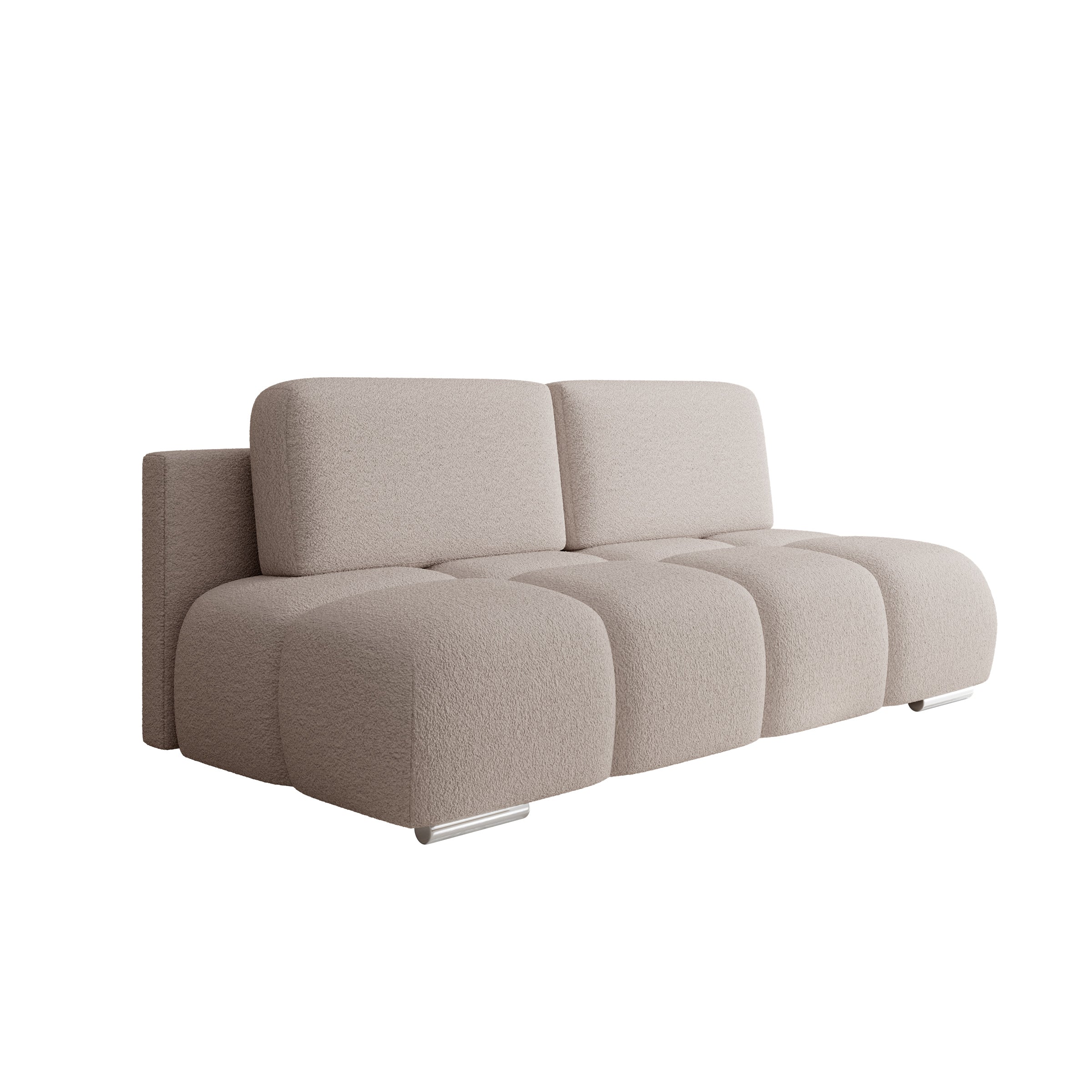 Hindrance - Slaapbank - Teddystof beige - 195x90x89 cm - Image 6