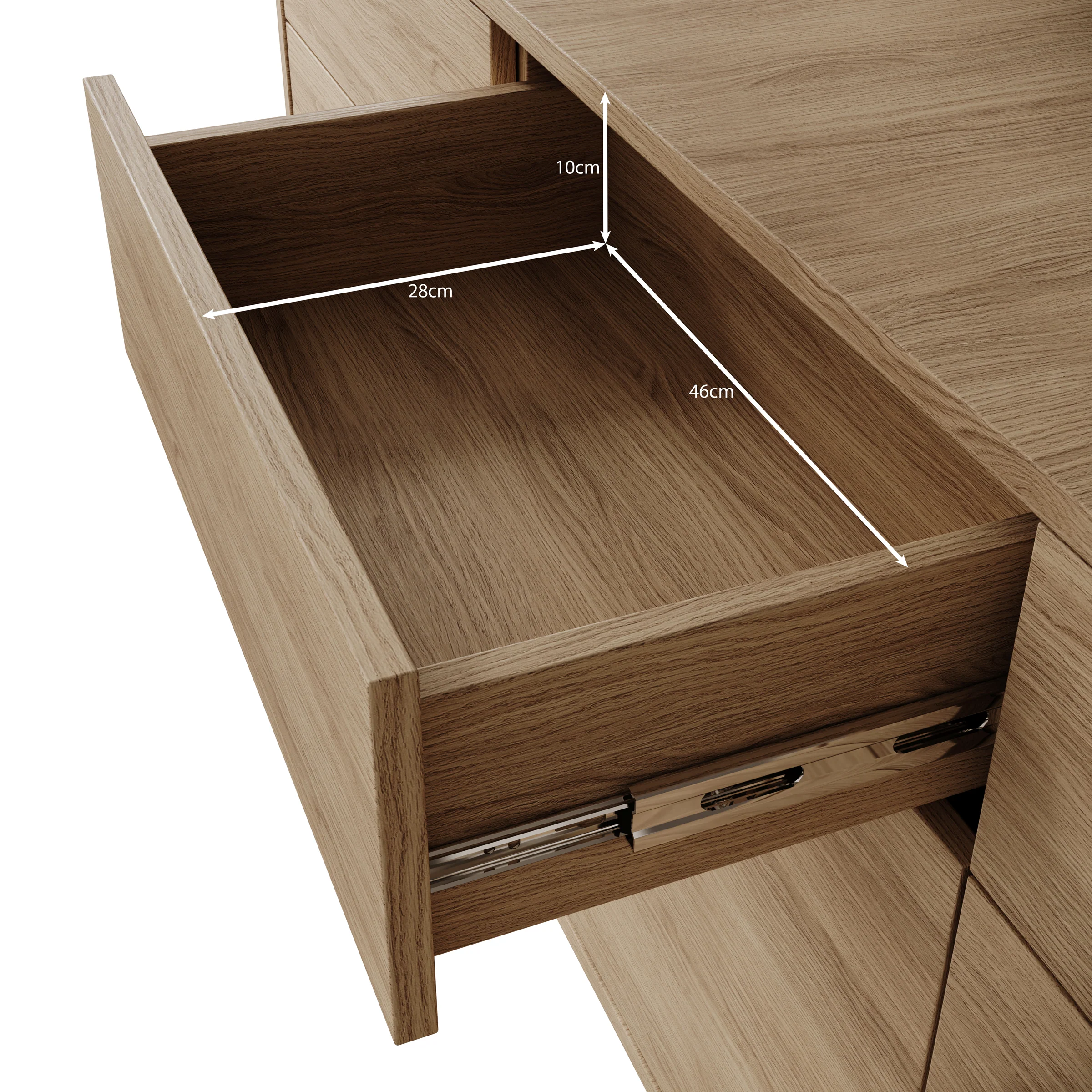Hoshii - Dressoir - Eikenpatroon - 160x39x84 cm - Image 6