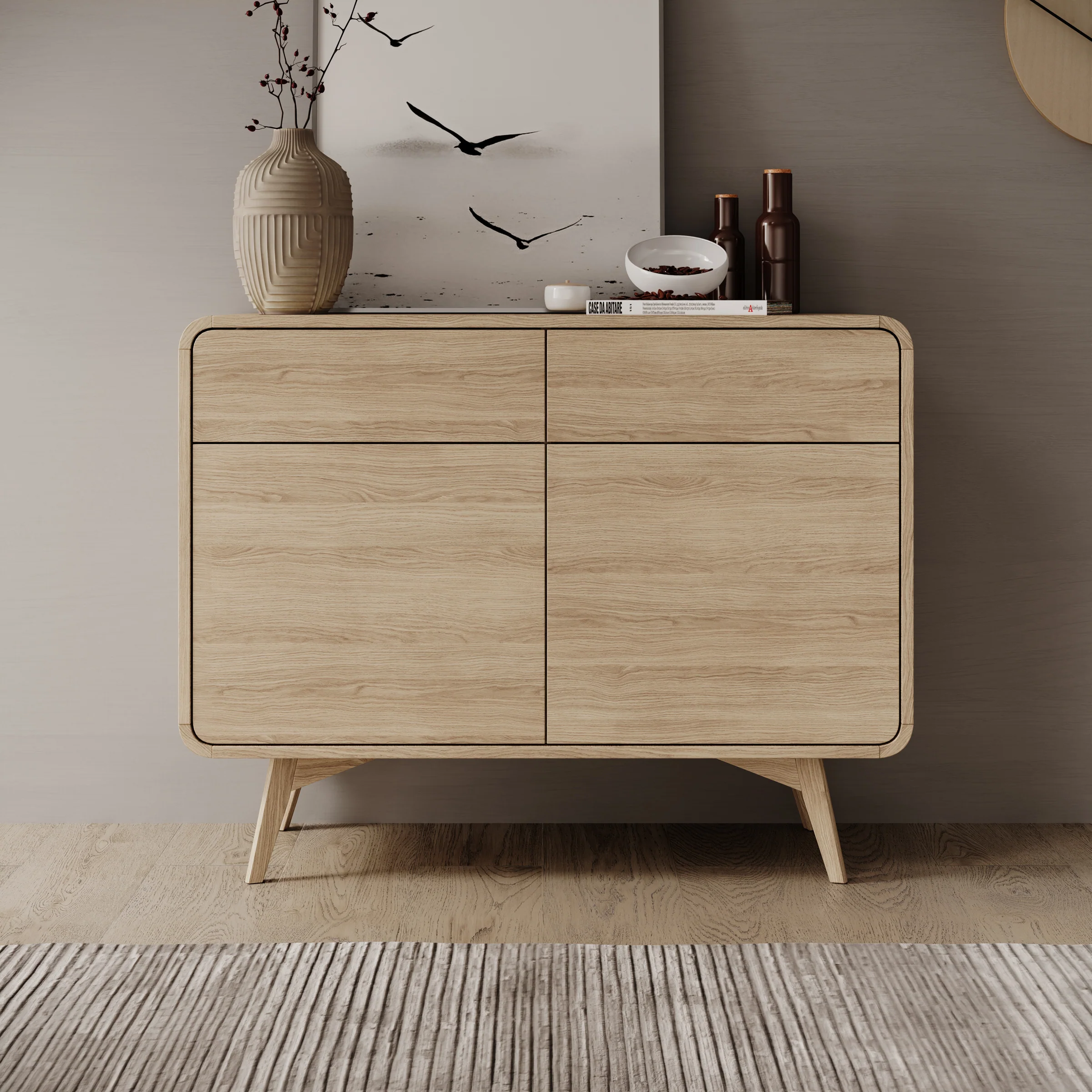 Hoshii - Dressoir - Eikenpatroon - 108x39x84 cm - Image 3