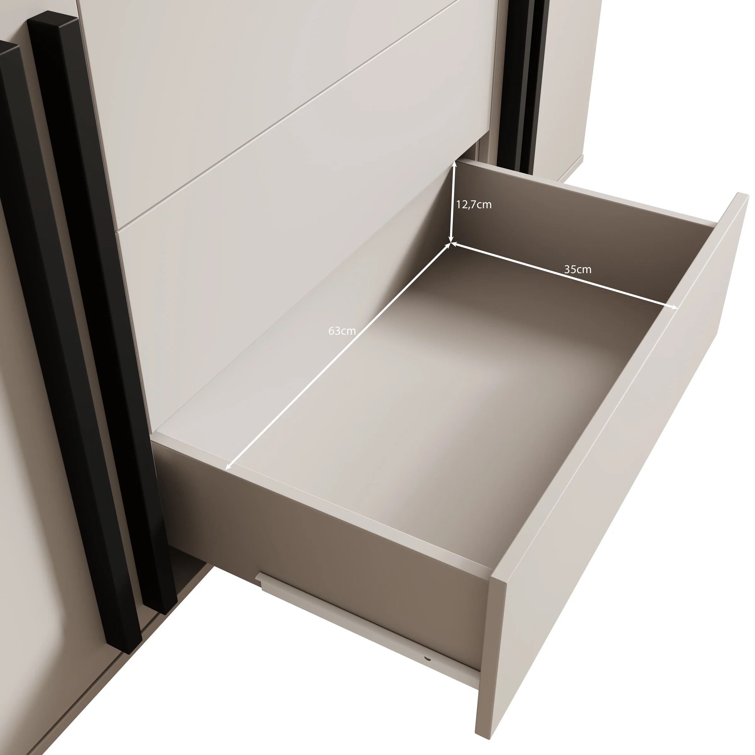 Hydra - Dressoir - Eiken/Zwart - 150x40x78 cm - Image 7