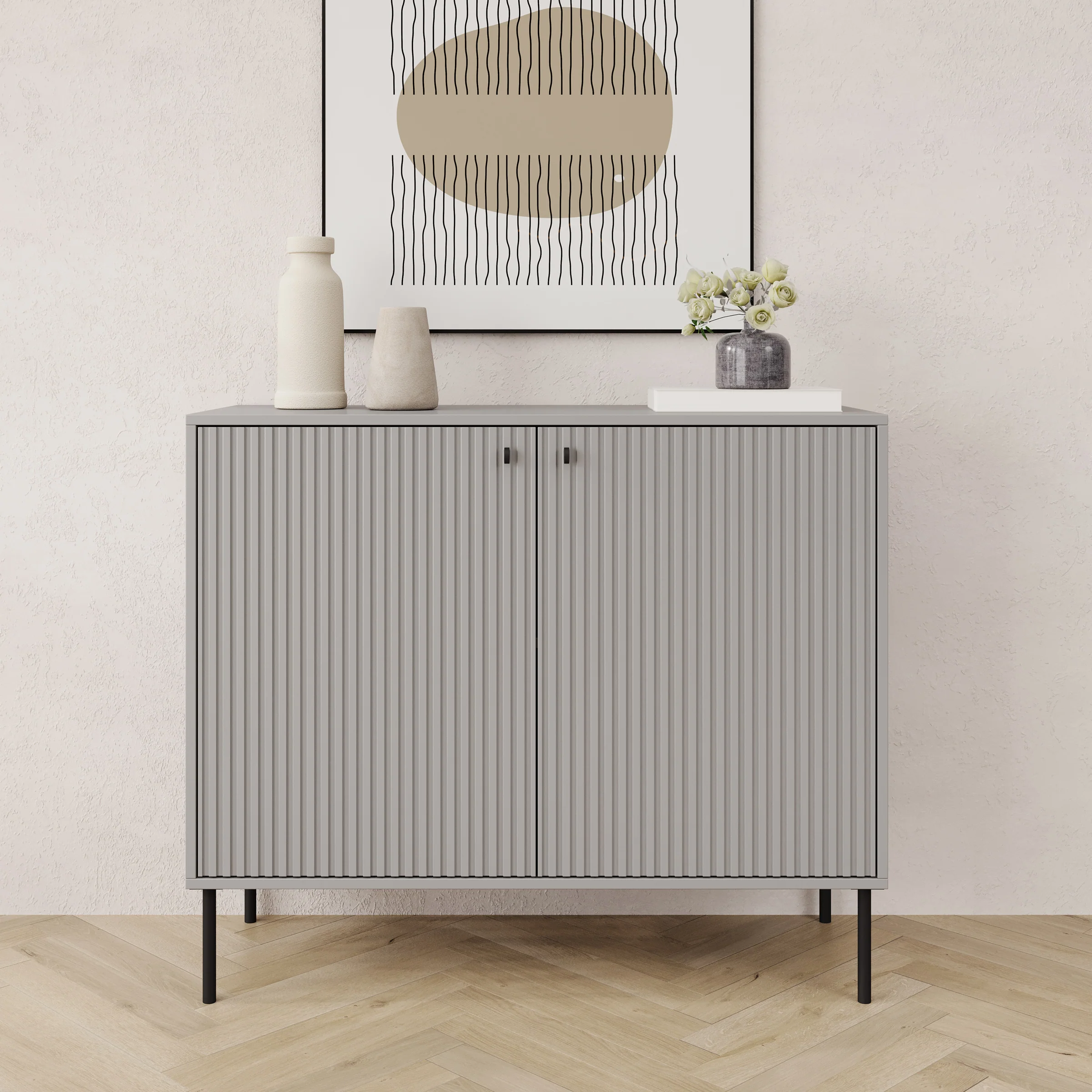 Ilux - Dressoir - Grijs - 105x41x89 cm - Image 3