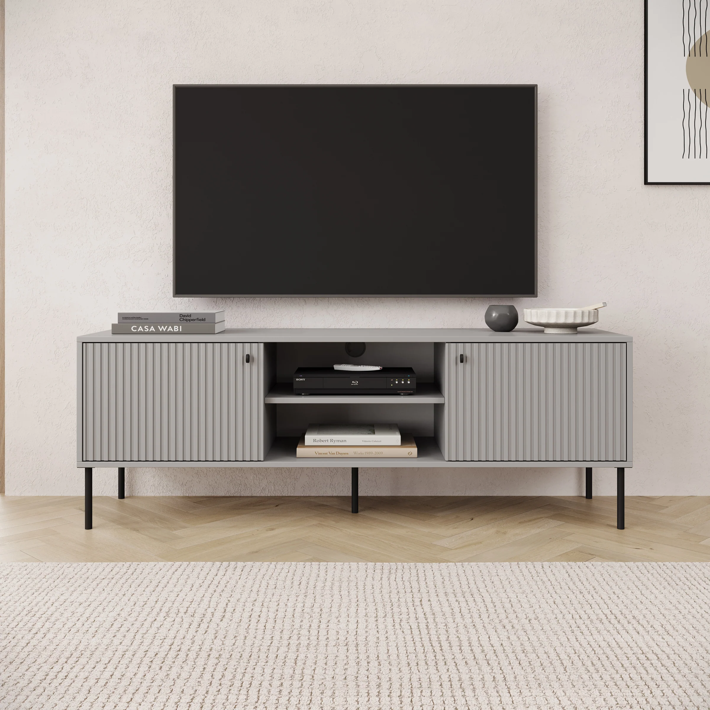 Ilux - TV-Meubel - Grijs - Image 3