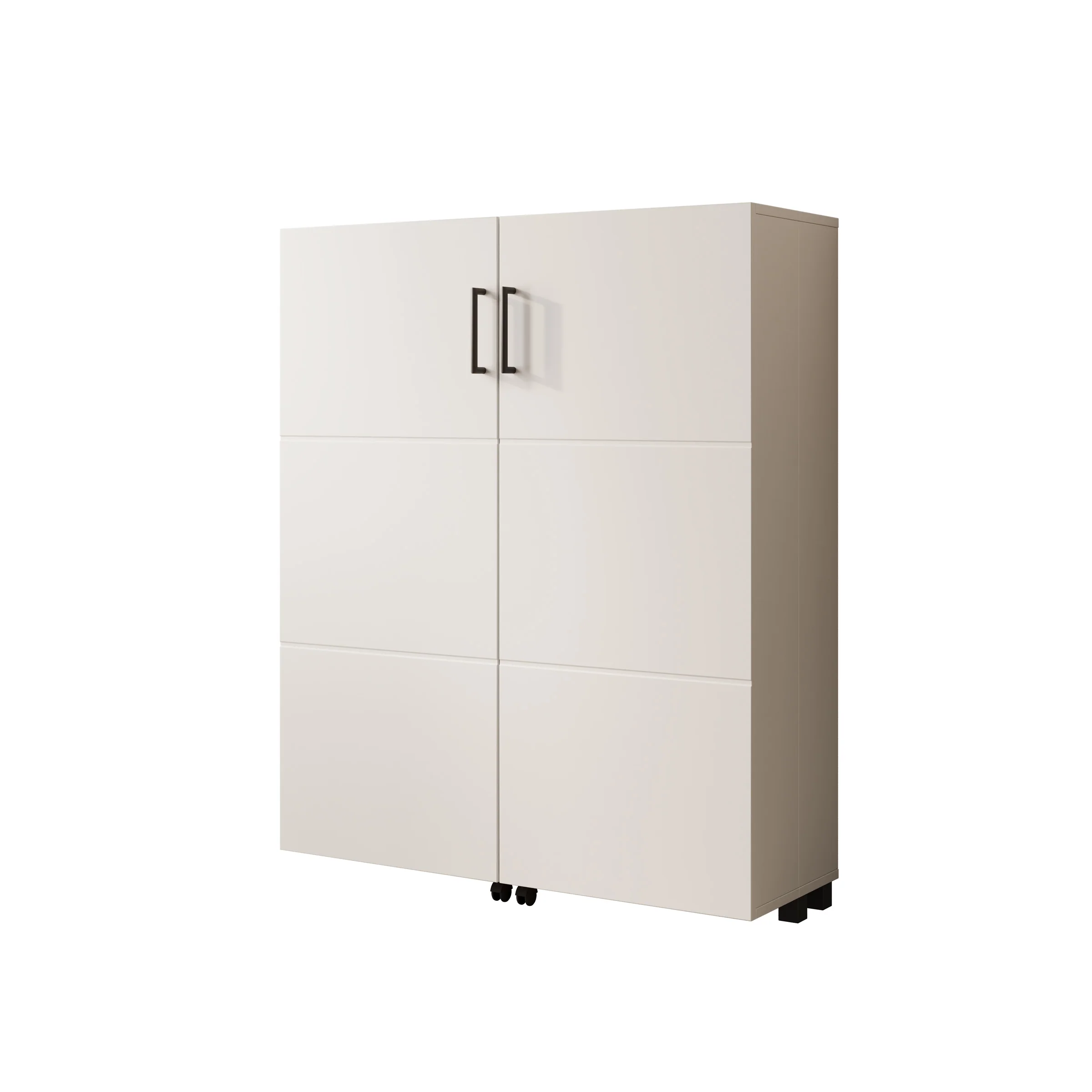 Inverly - Schoenenkast - Wit - 92x33x113 cm - Image 7
