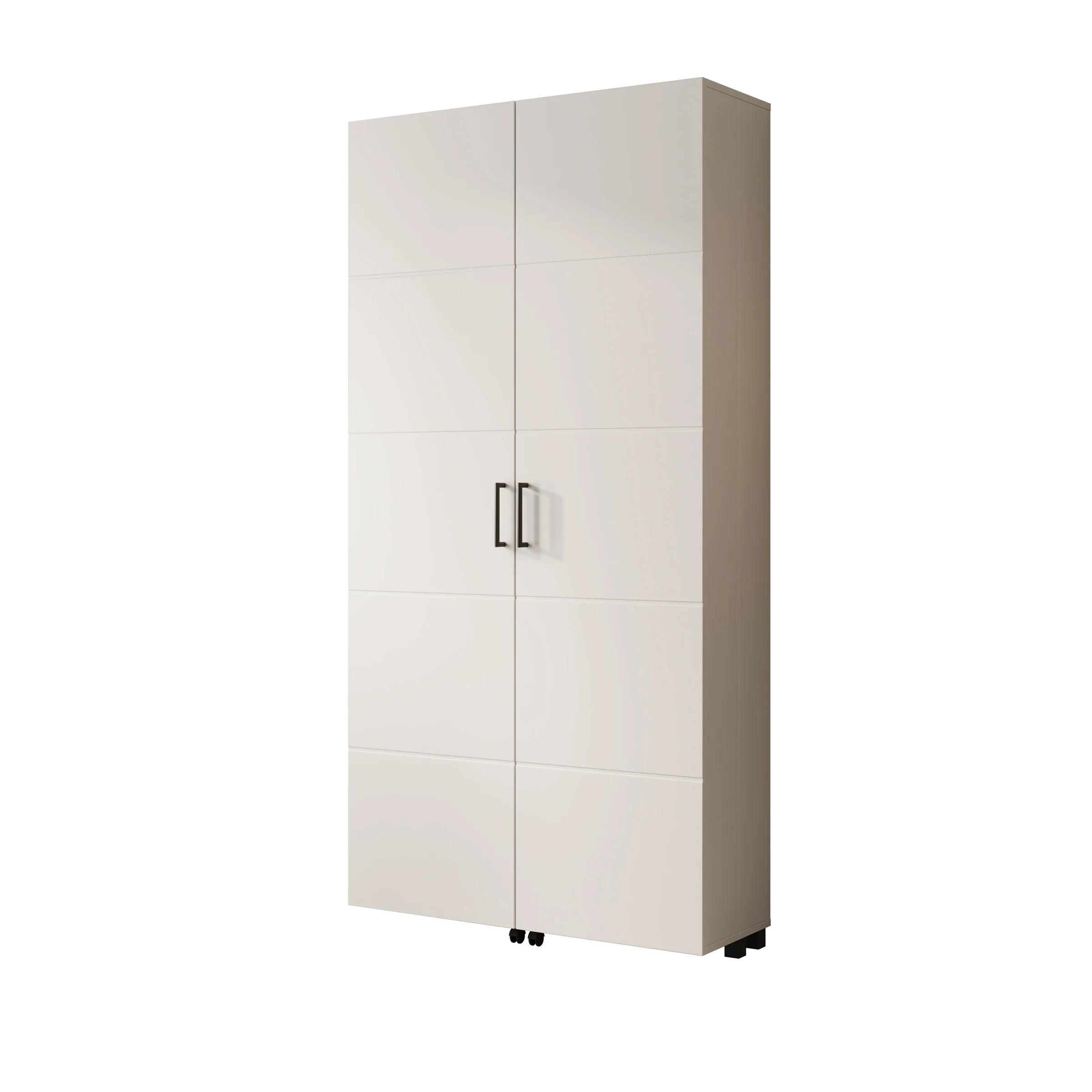 Inverly - Schoenenkast - Wit - 92x33x185 cm - Image 6