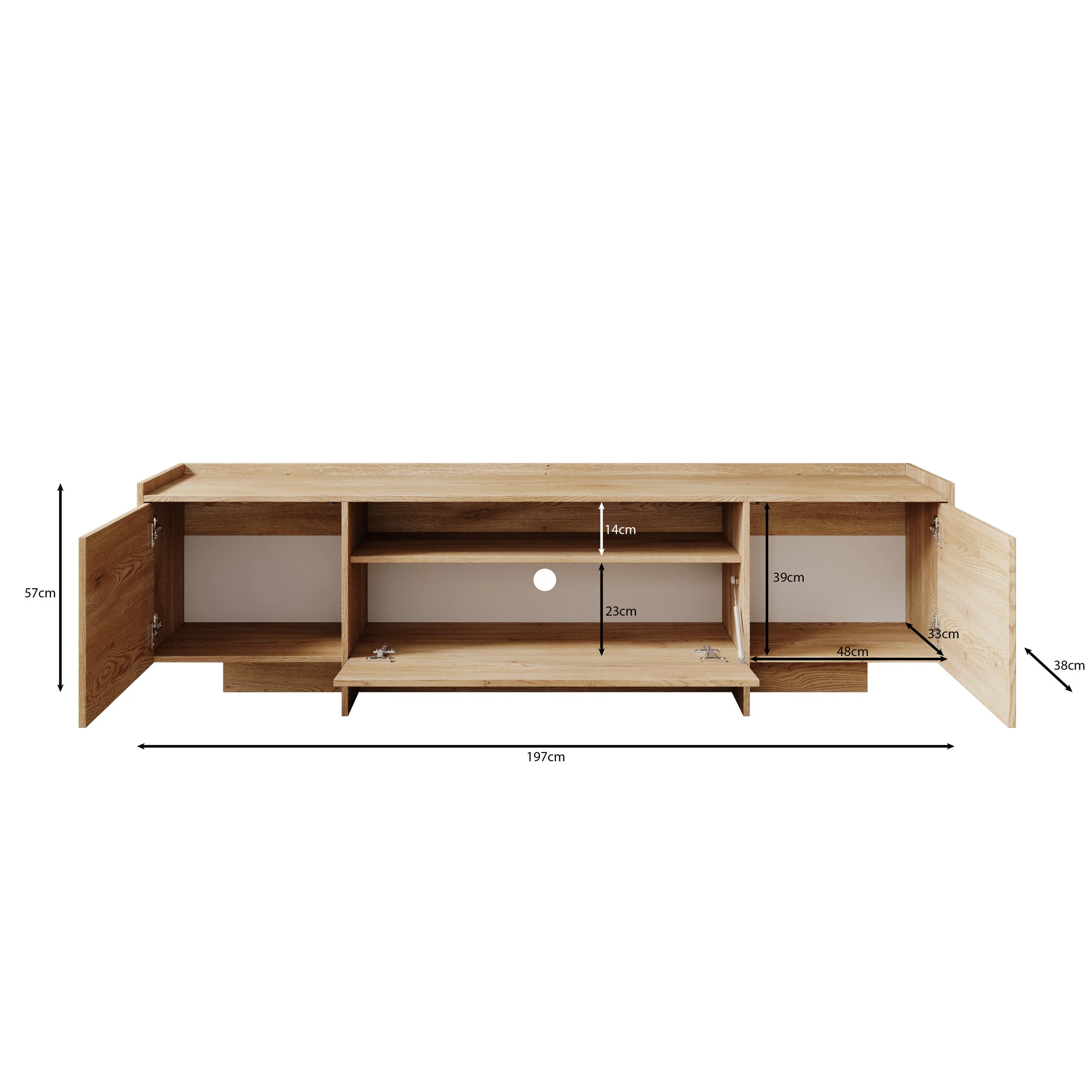 Jaxon - TV-Meubel - Eiken - Image 5