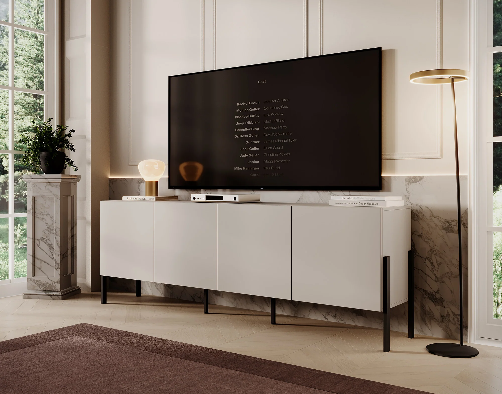 Jordy - TV-Meubel - Beige  - 204 cm