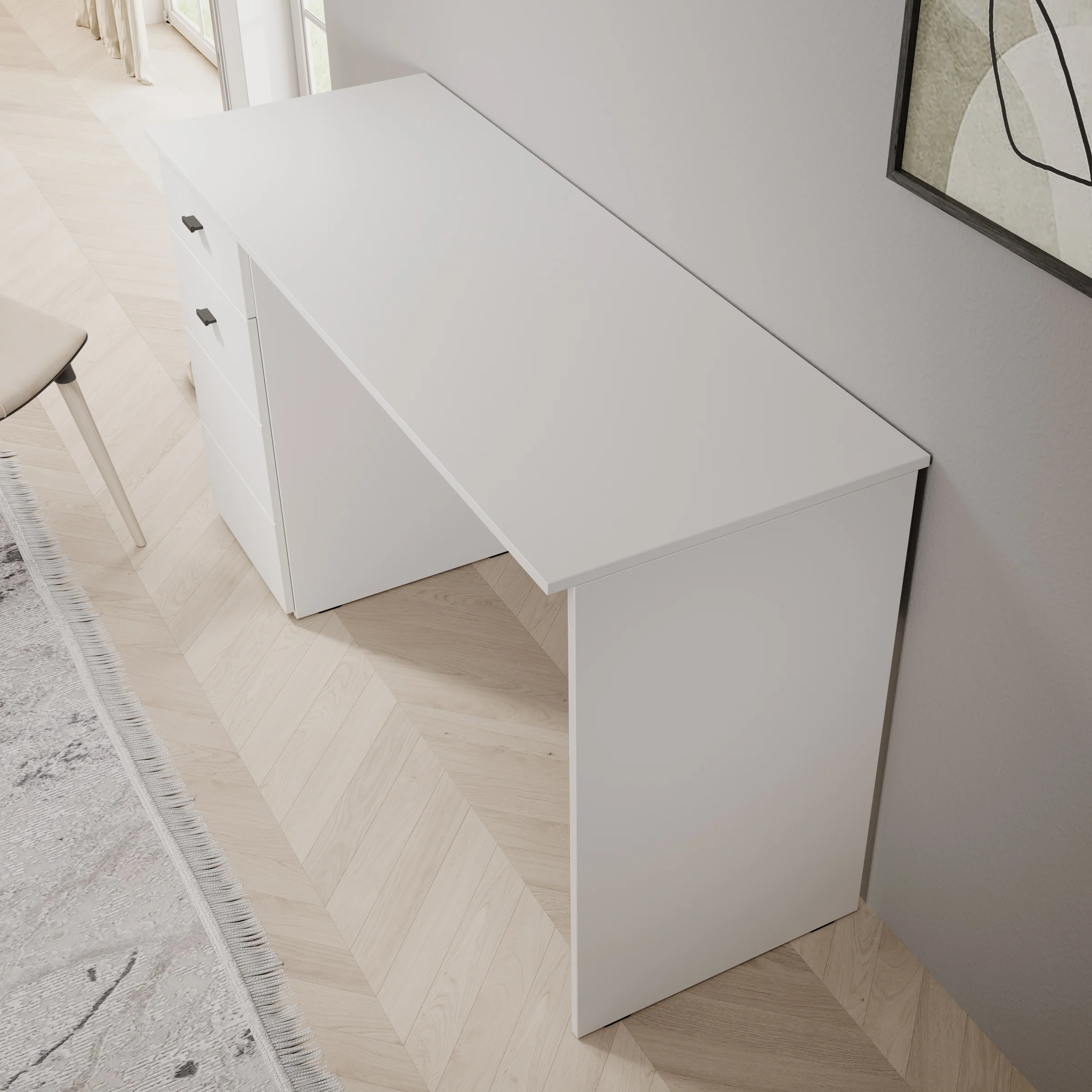 Kairo - Bureau - Wit - 140x50x77 cm - Image 5