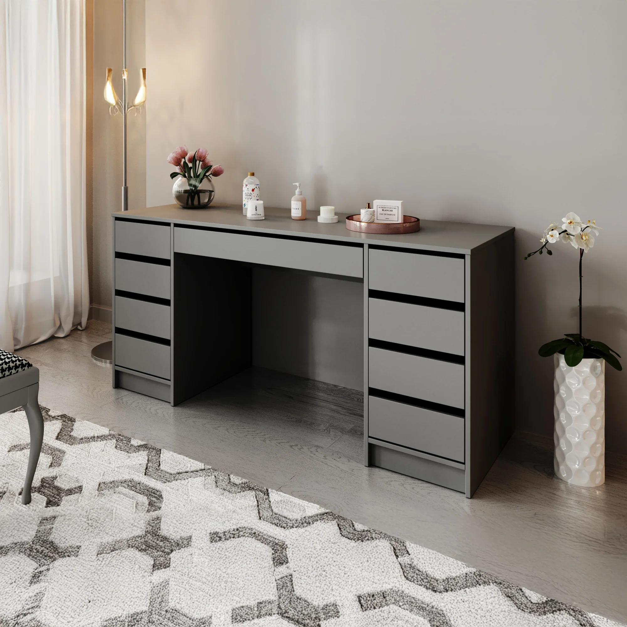 Arco 2 - Kaptafel - Antraciet - 154x55 cm