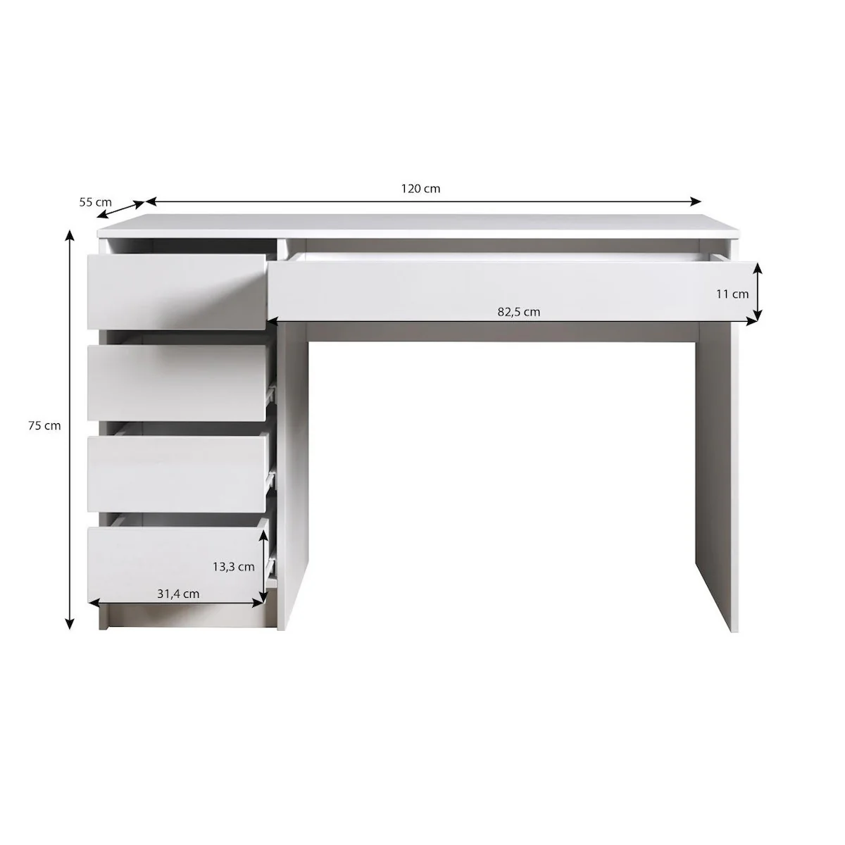 Arco - Kaptafel - Antraciet - 120x55 cm - Image 5