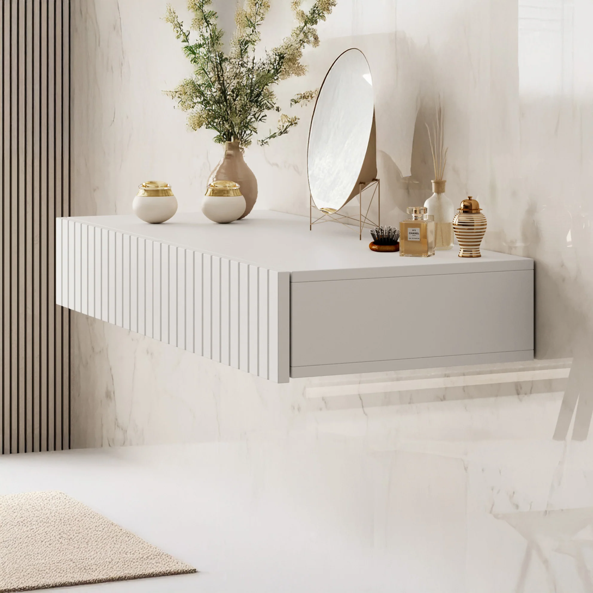 King - Kaptafel - Wit - 100x41 cm - Image 4