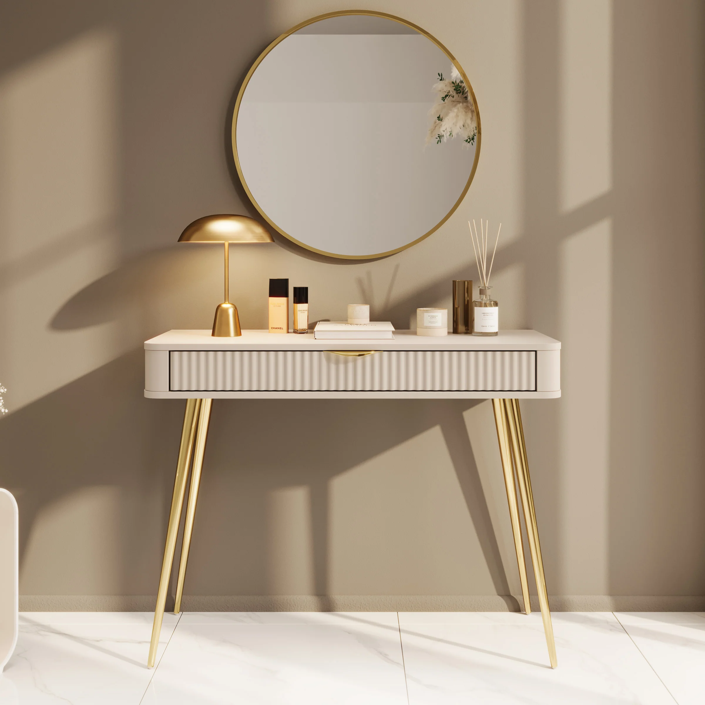 Lima - Kaptafel - Beige - 100x38x78 cm - Image 3