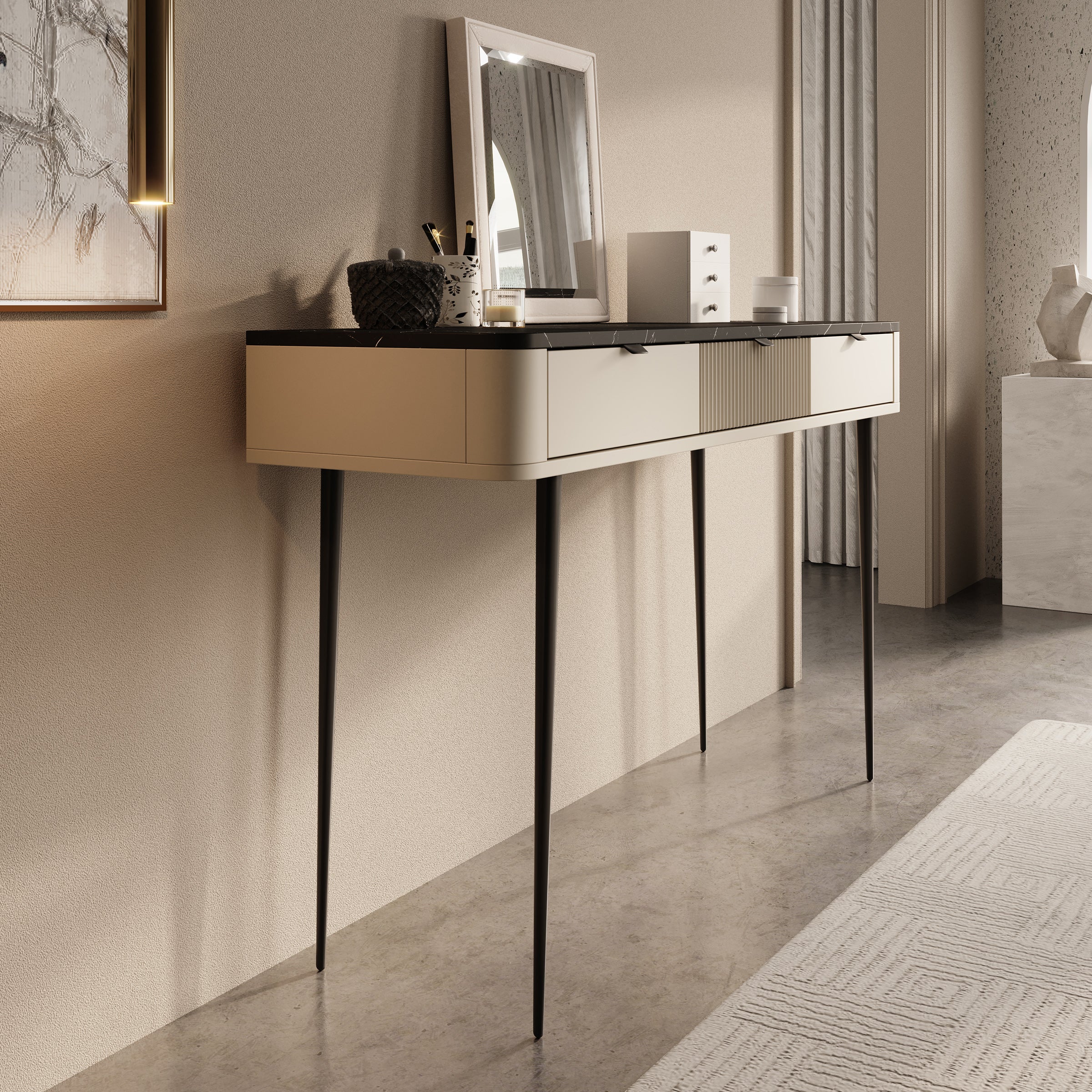 Mace - Kaptafel - Beige - 130x40 cm - Image 4