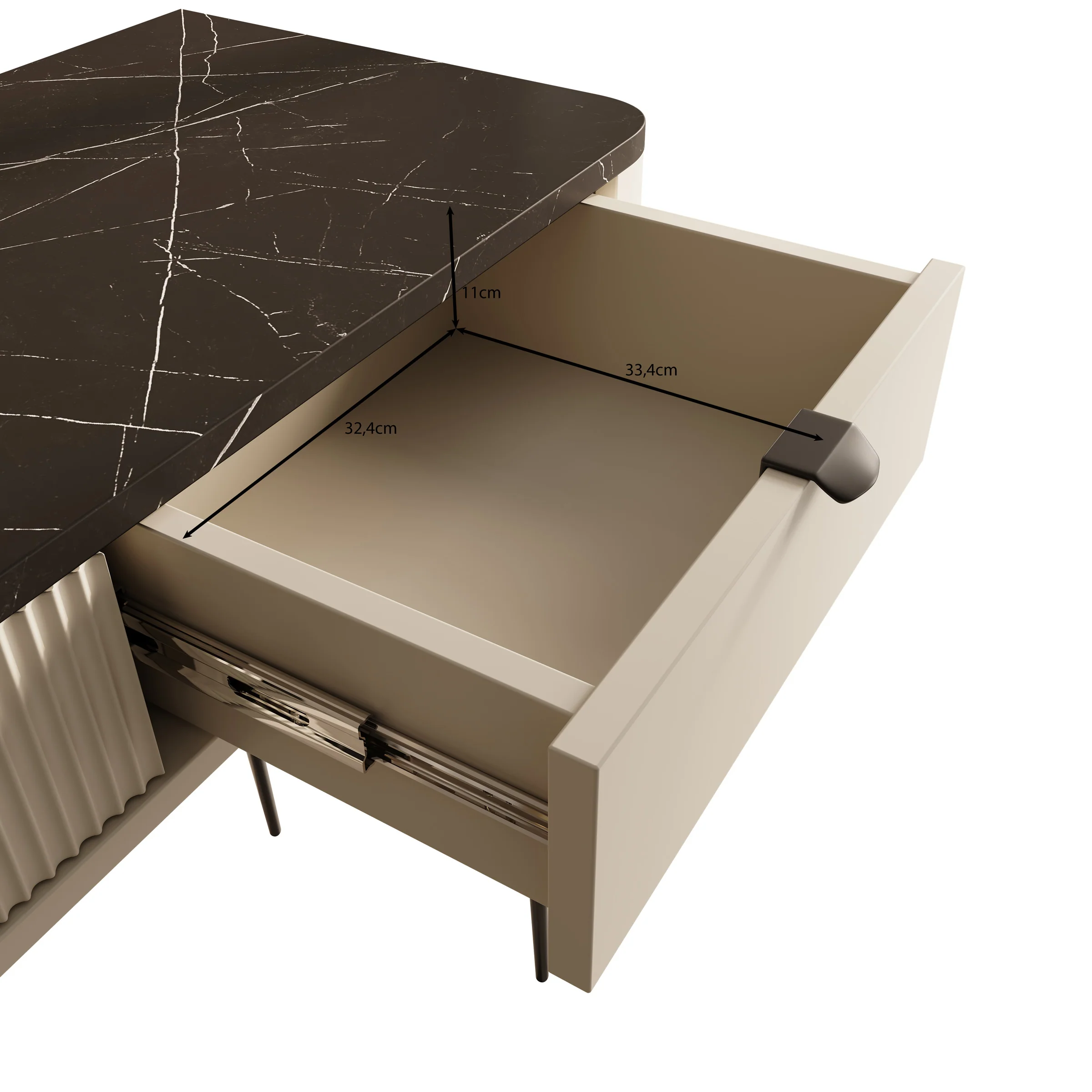 Mace - Kaptafel - Beige - 130x40 cm - Image 7