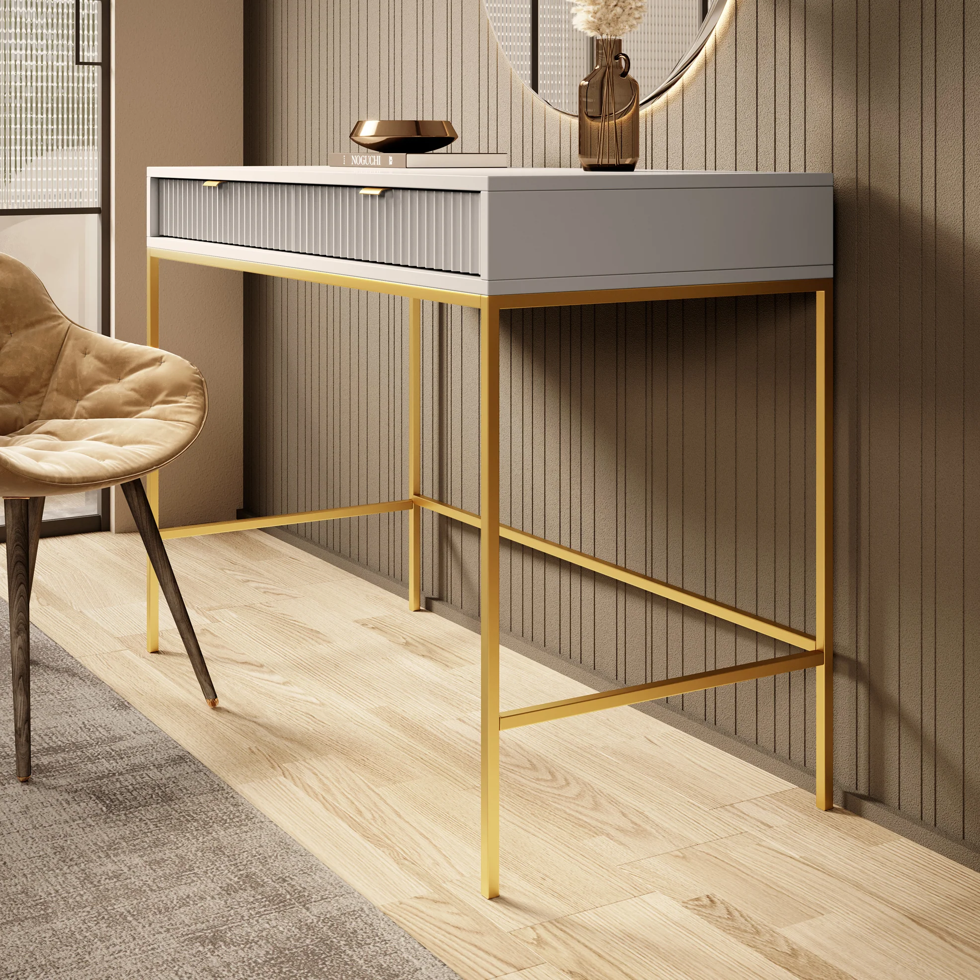 Navil 2 - Kaptafel - Beige - 104x50 cm - Image 4