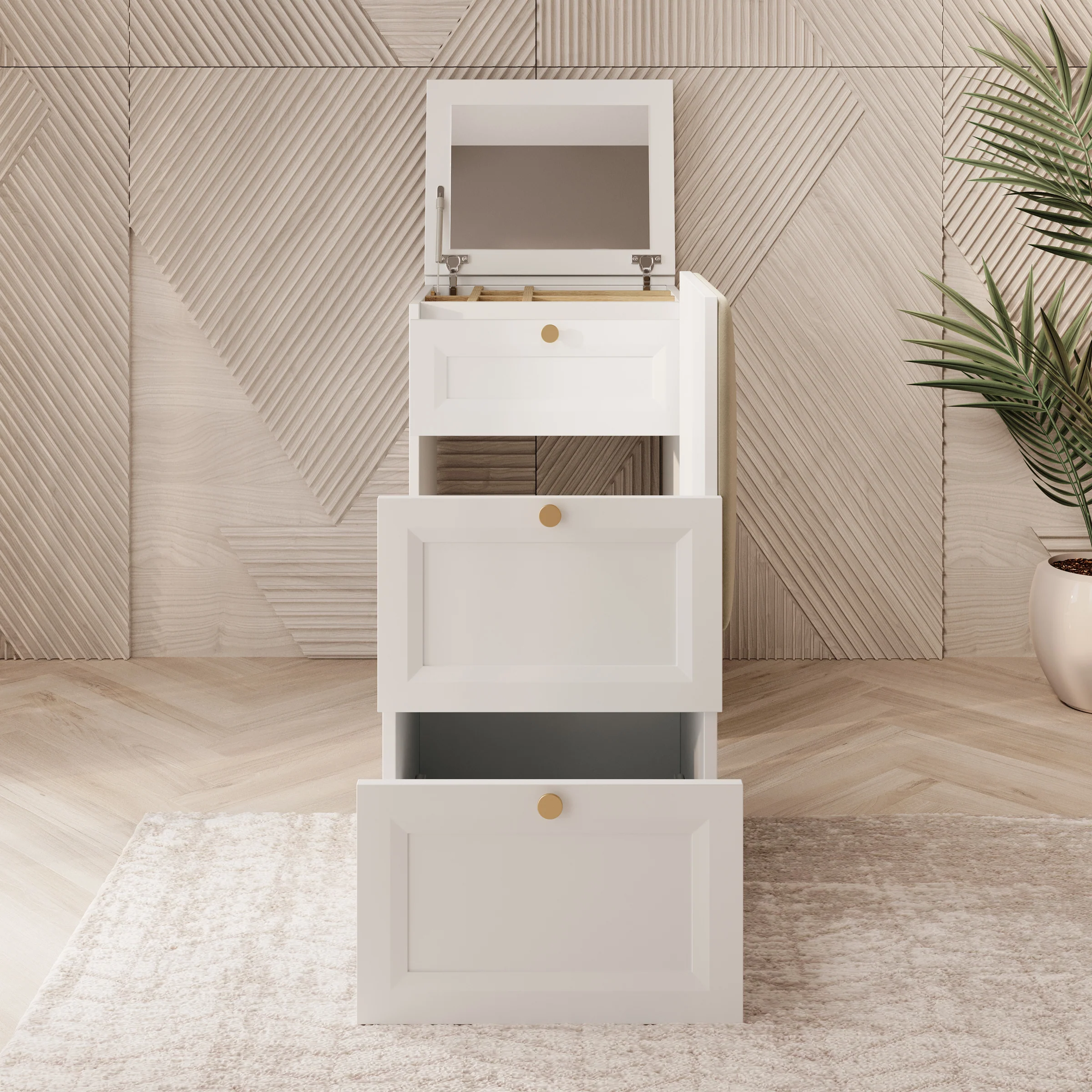 Rumble - Kaptafel met stoel - Wit - 50x51 cm - Image 2