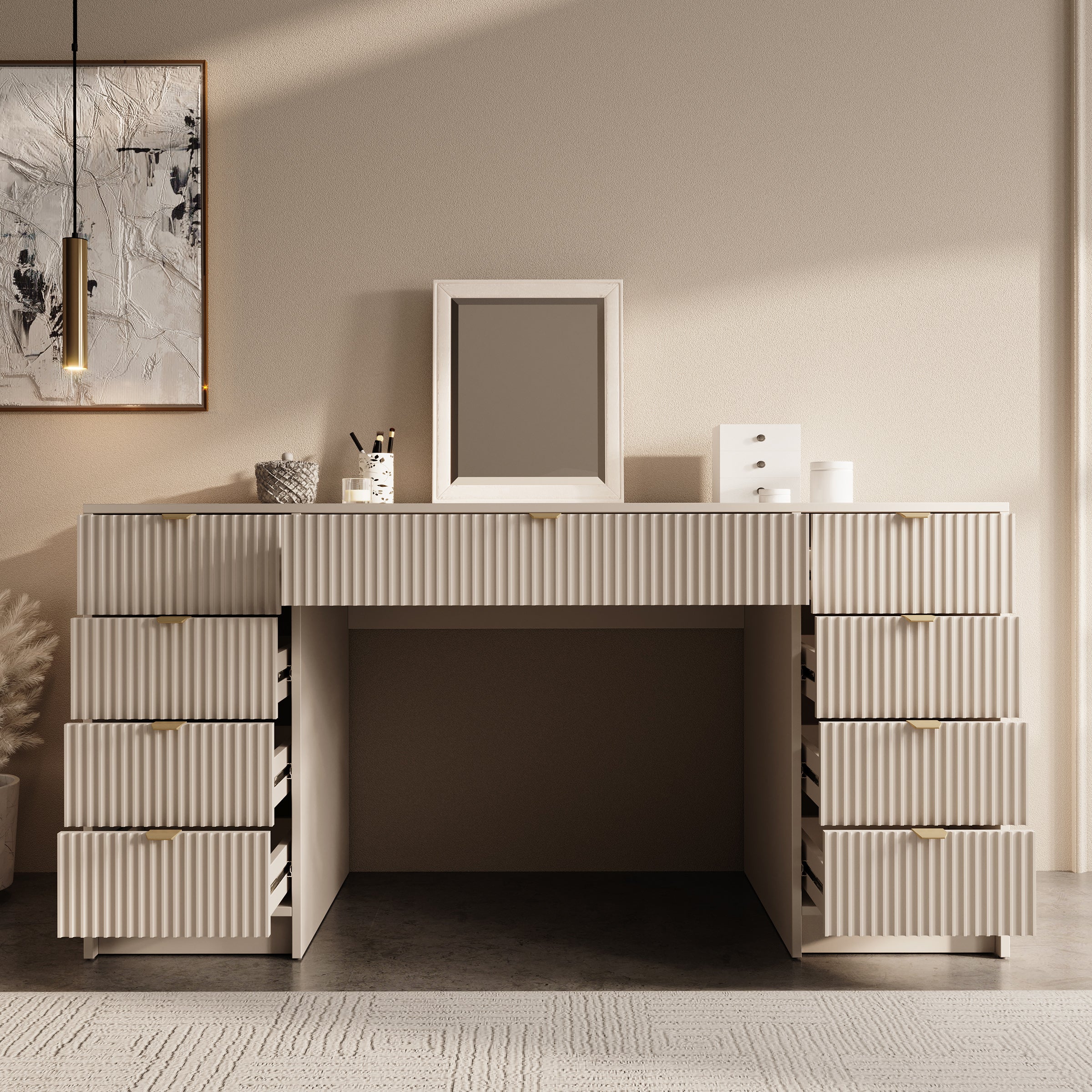 Tavares 2 - Kaptafel - Beige - 154x55 cm - Image 2