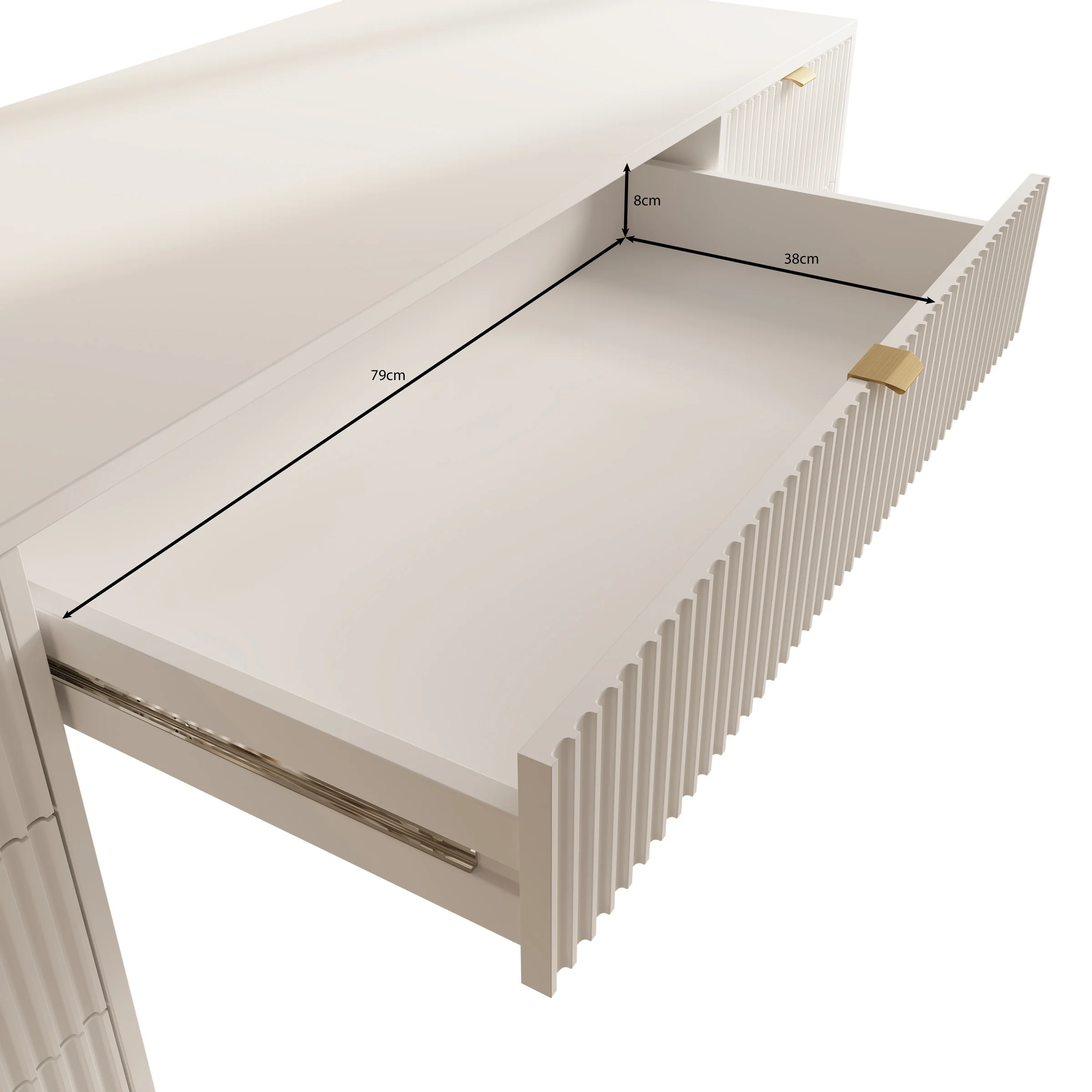 Tavares 2 - Kaptafel - Zwart - 154x55 cm - Image 6