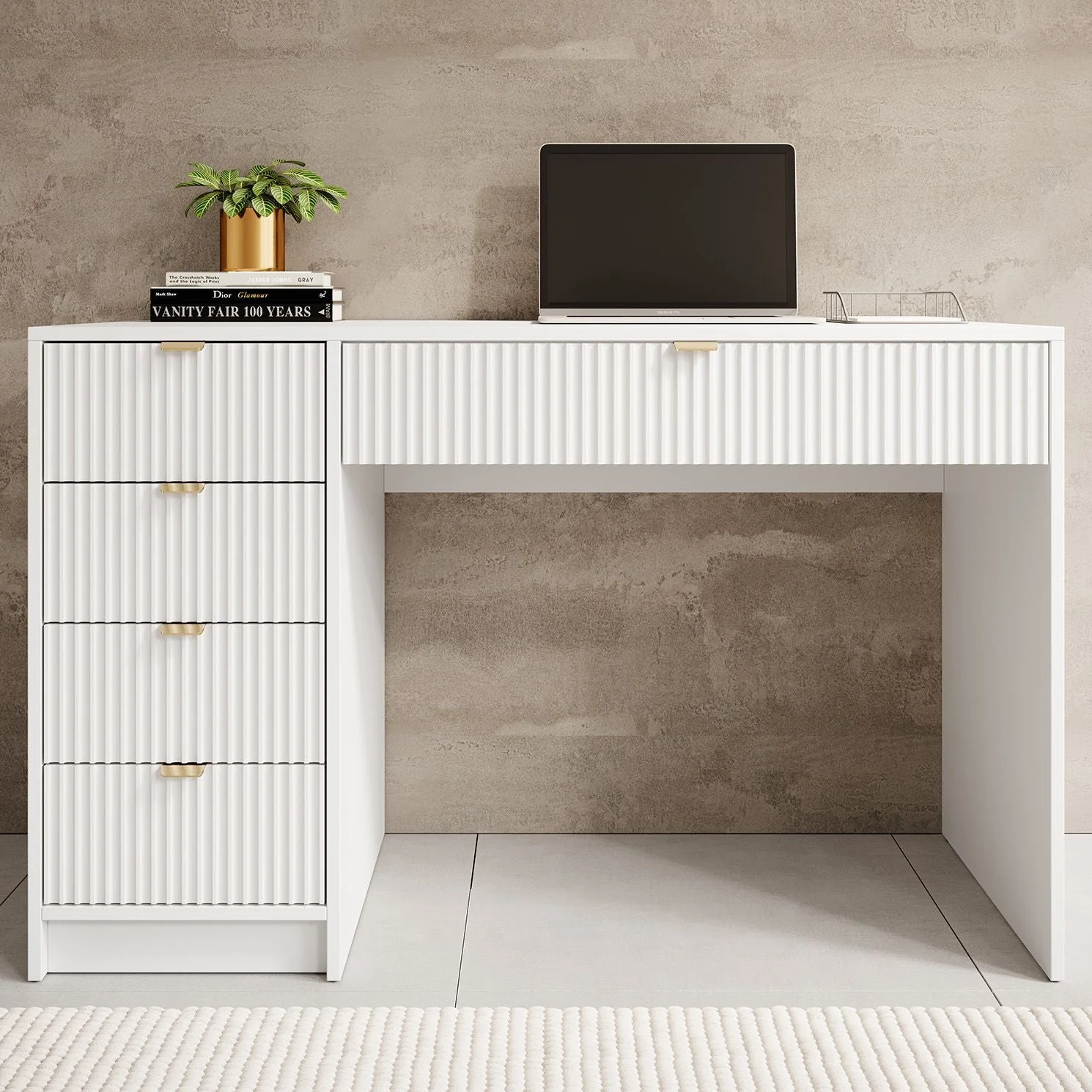 Tavares - Kaptafel - Wit - 120x55x76 cm - Image 3