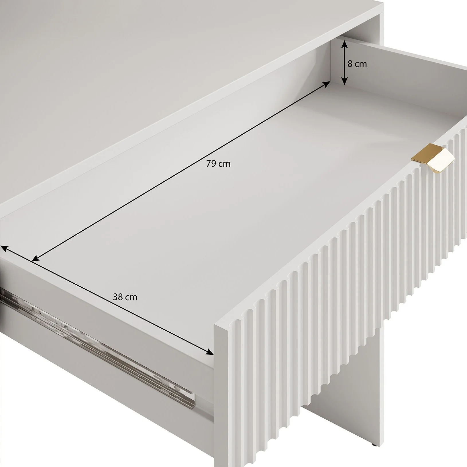 Tavares - Kaptafel - Wit - 120x55x76 cm - Image 6