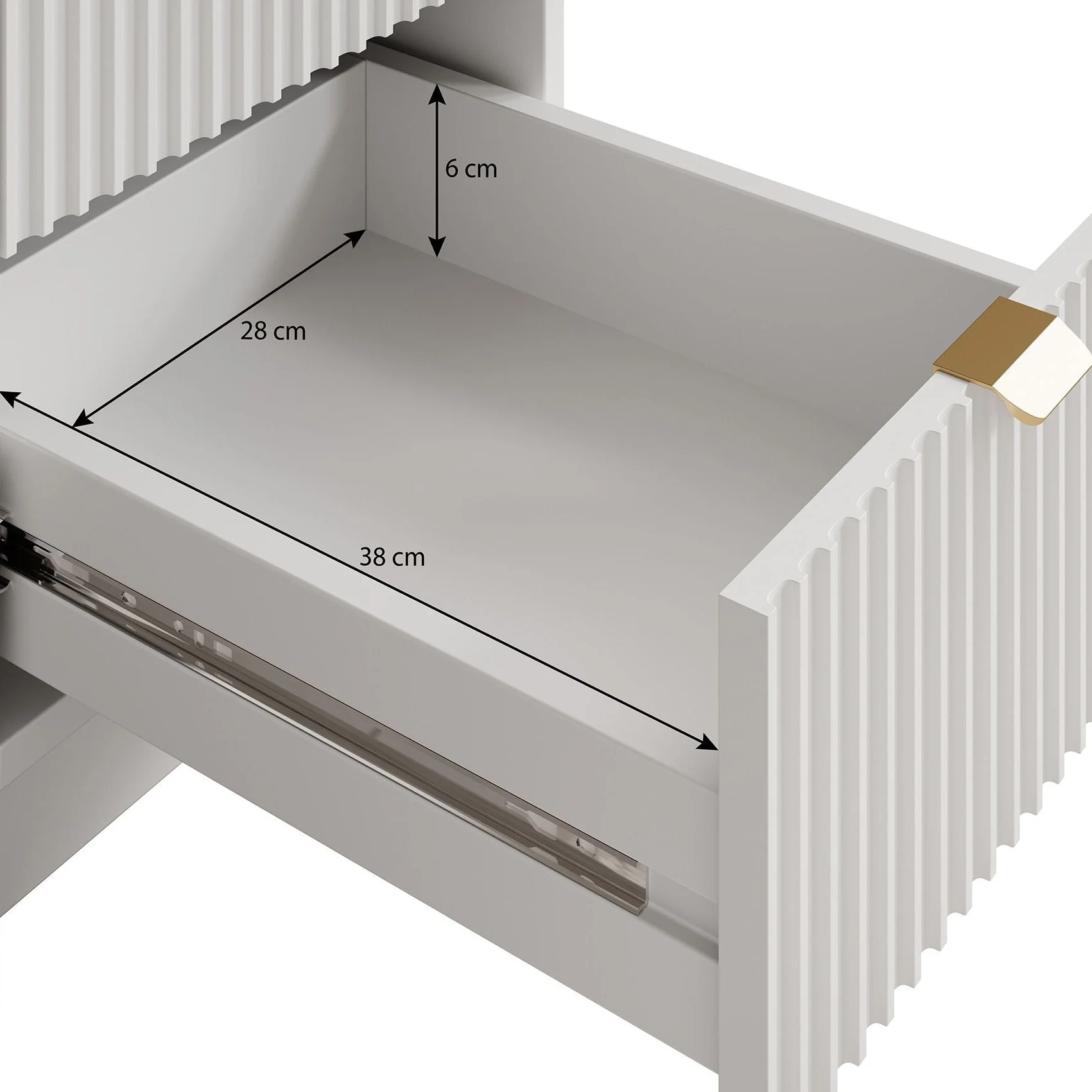 Tavares - Kaptafel - Wit - 120x55x76 cm - Image 7