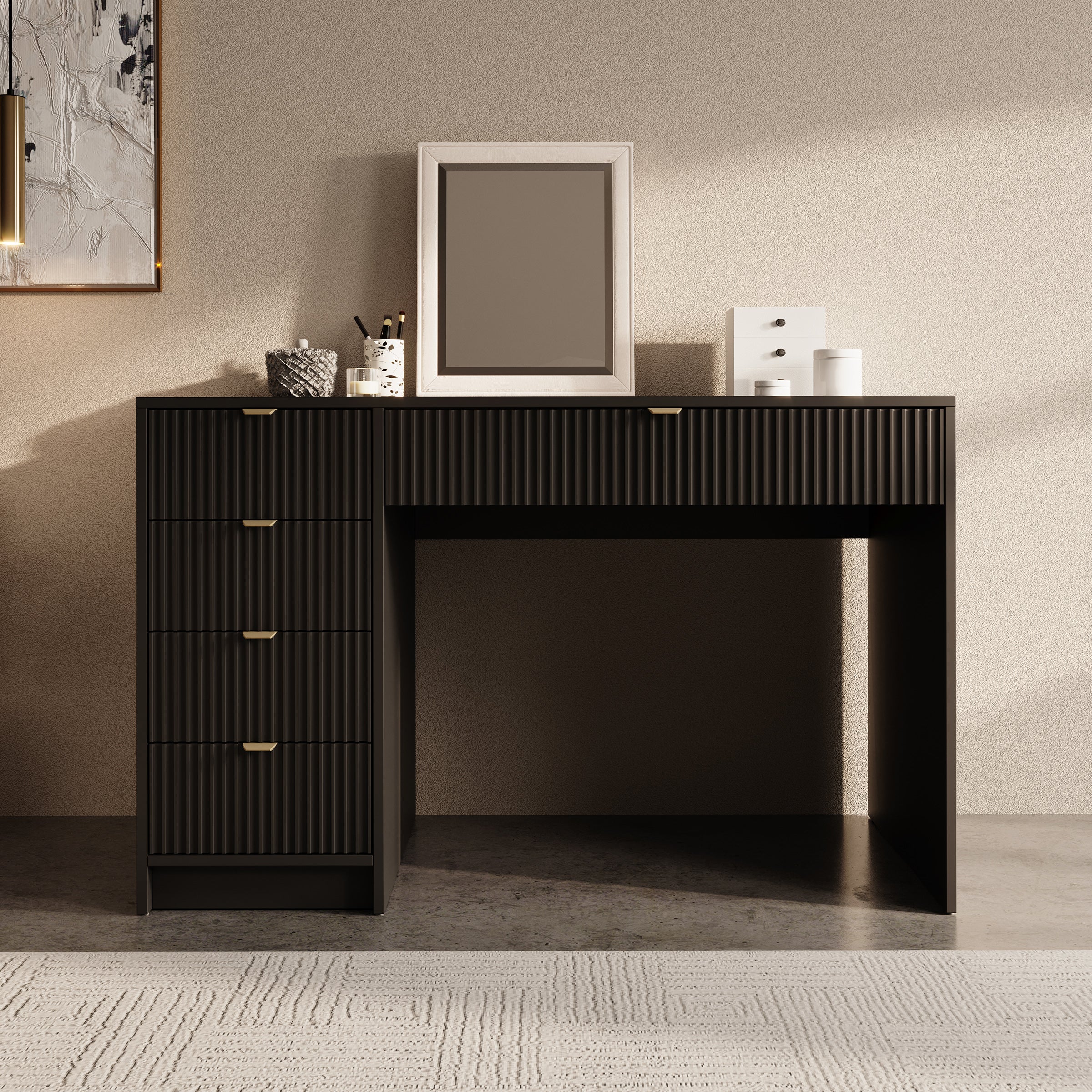 Tavares - Kaptafel - Zwart - 120x55 cm - Image 3