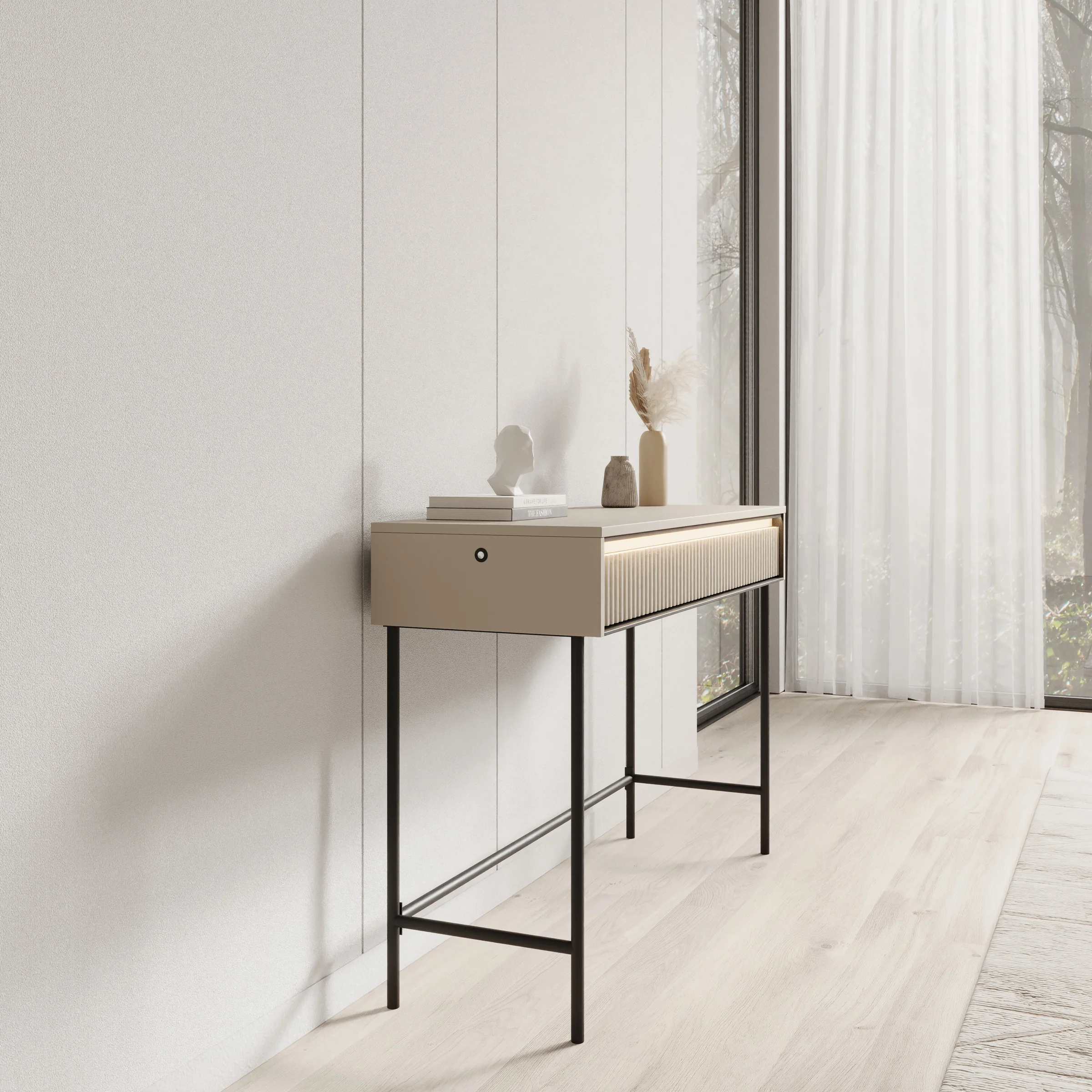 Timoteo - Kaptafel - Beige - 112x40x78 cm - Image 4