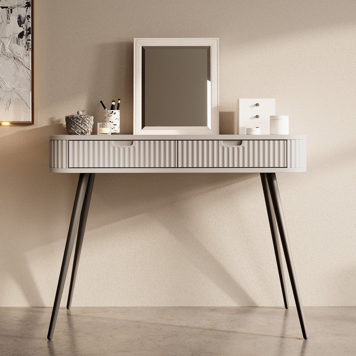 Zakari - Kaptafel - Beige - 103x49 cm - Image 2