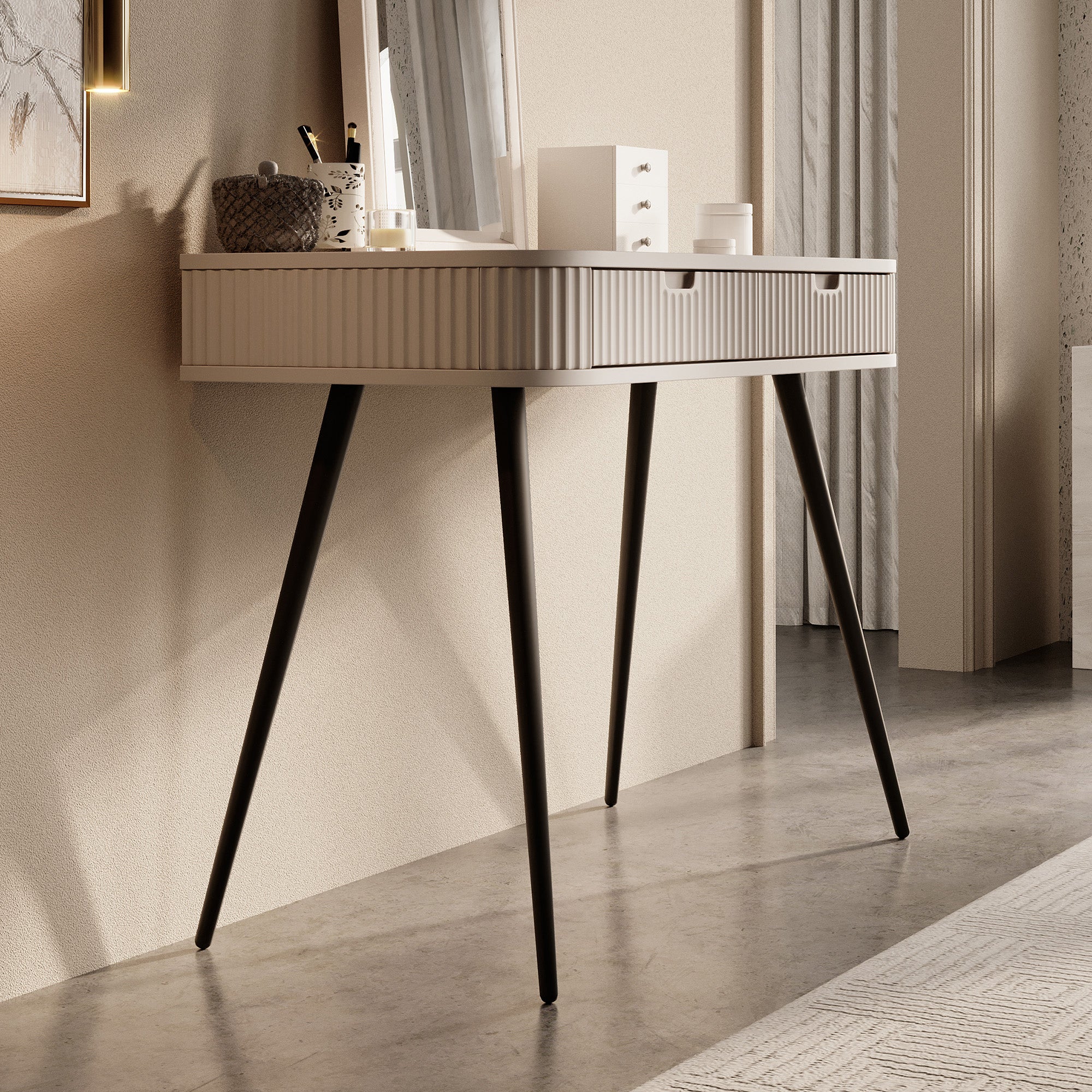 Zakari - Kaptafel - Beige - 103x49 cm - Image 4