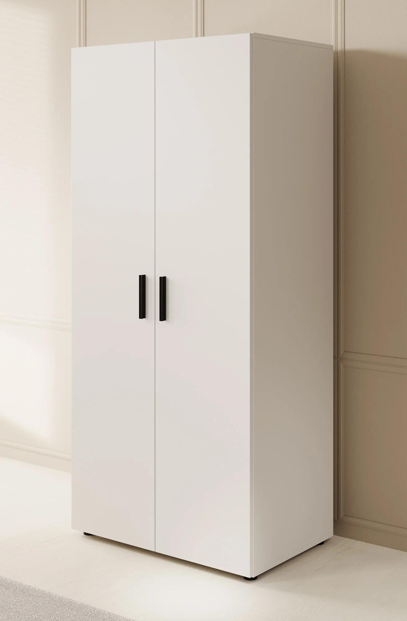 Bellini - Kledingkast 2-deurs - Wit - 80x51x177 cm
