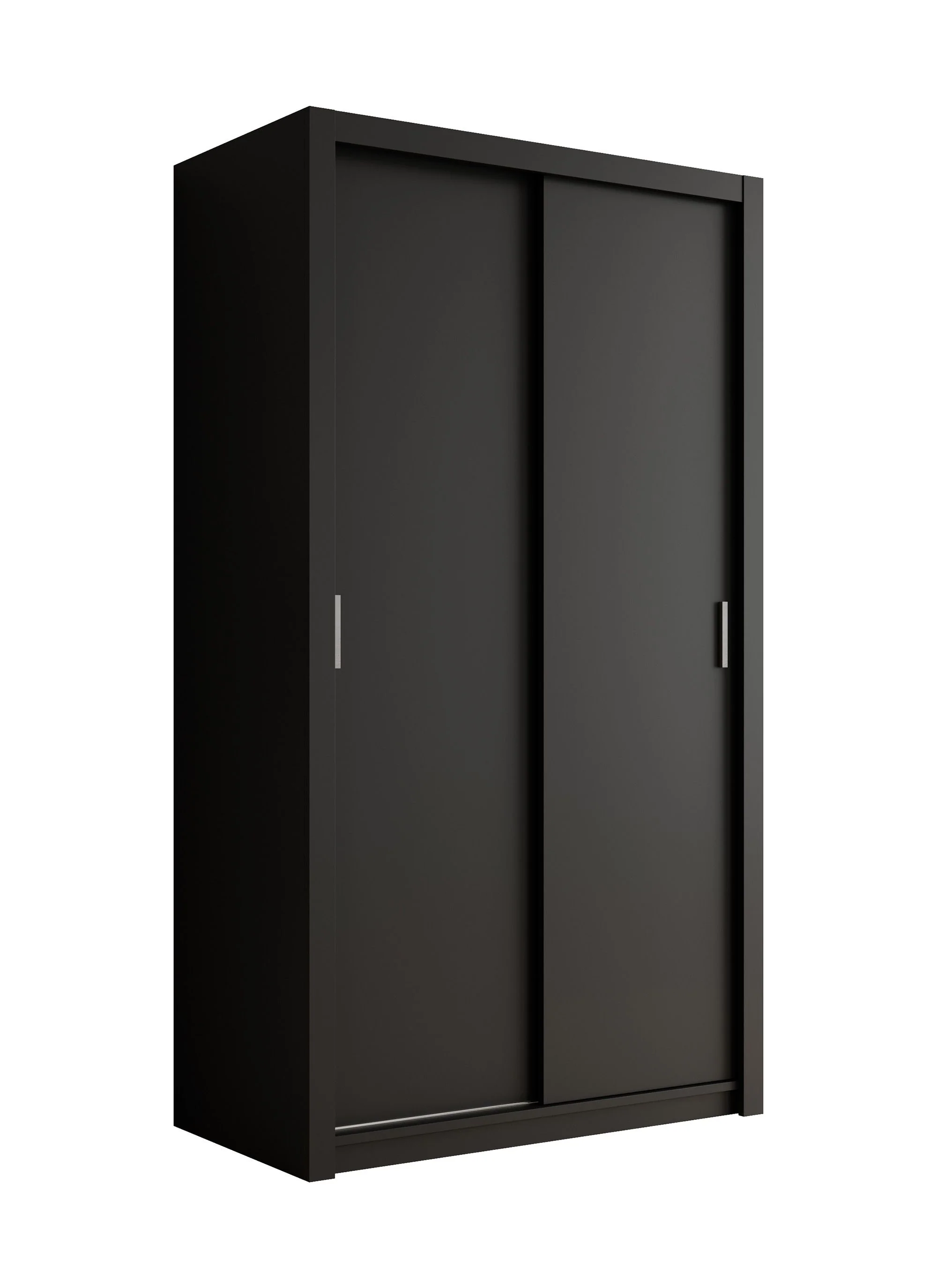 Blake - Kledingkast met schuifdeuren - Zwart - 120x62x215 cm - Image 6