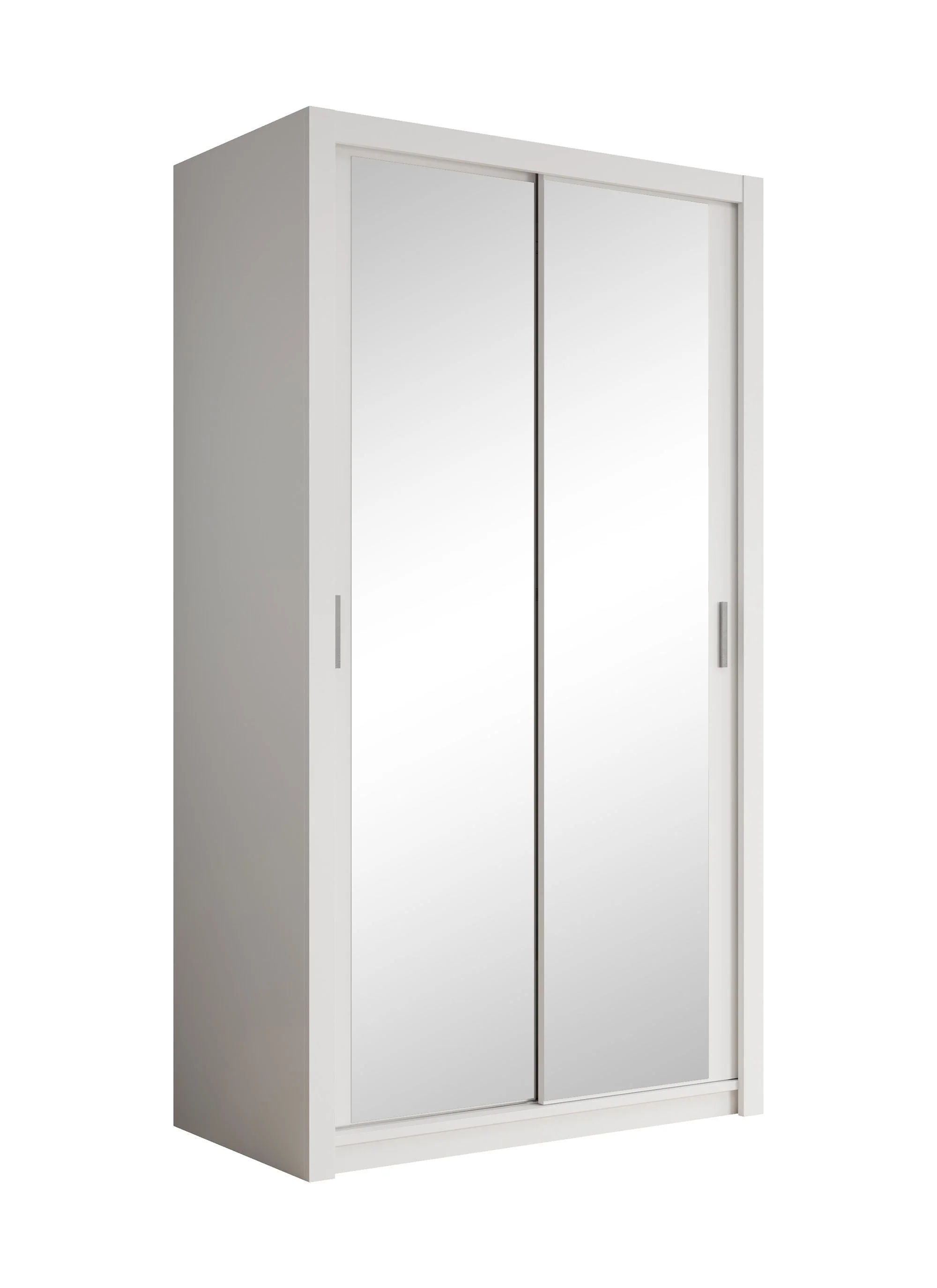 Blake - Kledingkast met spiegel - Wit - 120x62x215 cm - Image 6