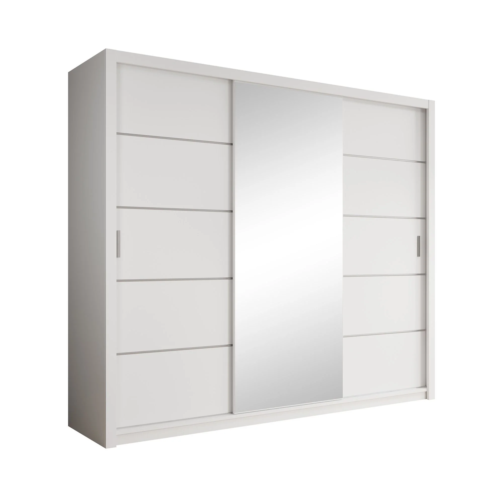 Blake - Kledingkast met schuifdeuren - Wit - 250x62x215 cm - Image 7