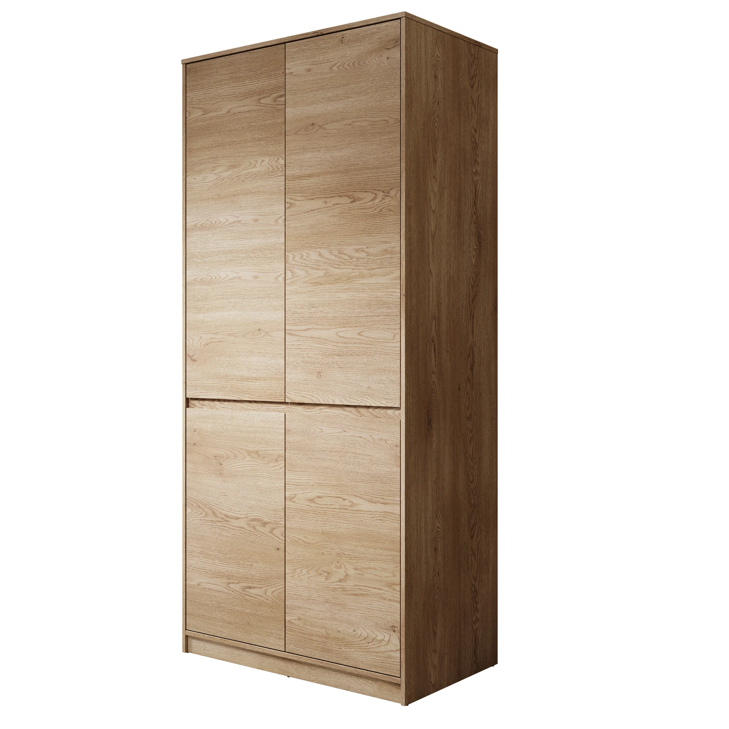 Cuarto - Kledingkast 4-deurs - Eiken - 91x52x198 cm - Image 6
