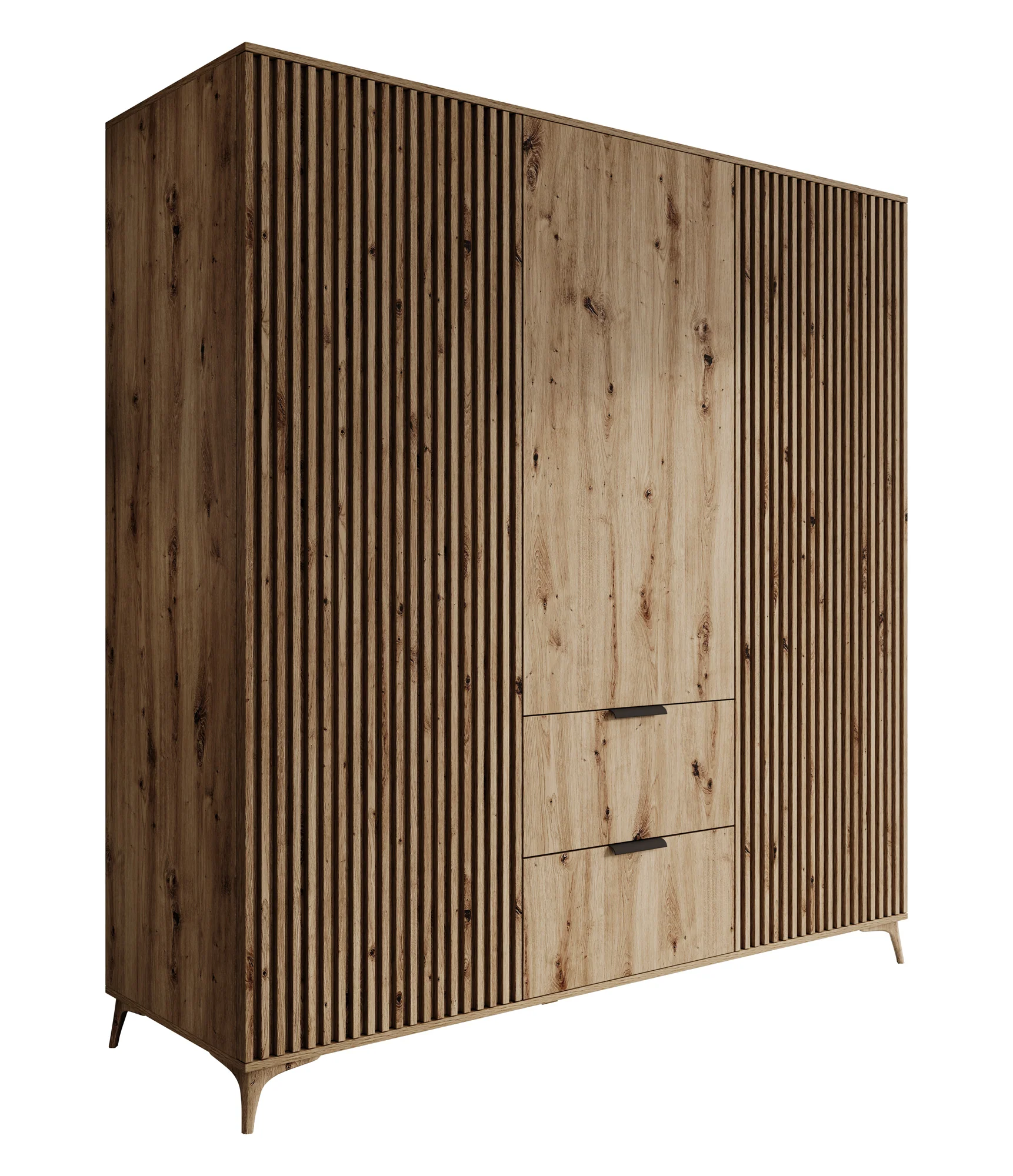 Evy - Kledingkast 3-deurs - Eiken - 185x60x192 cm - Image 7