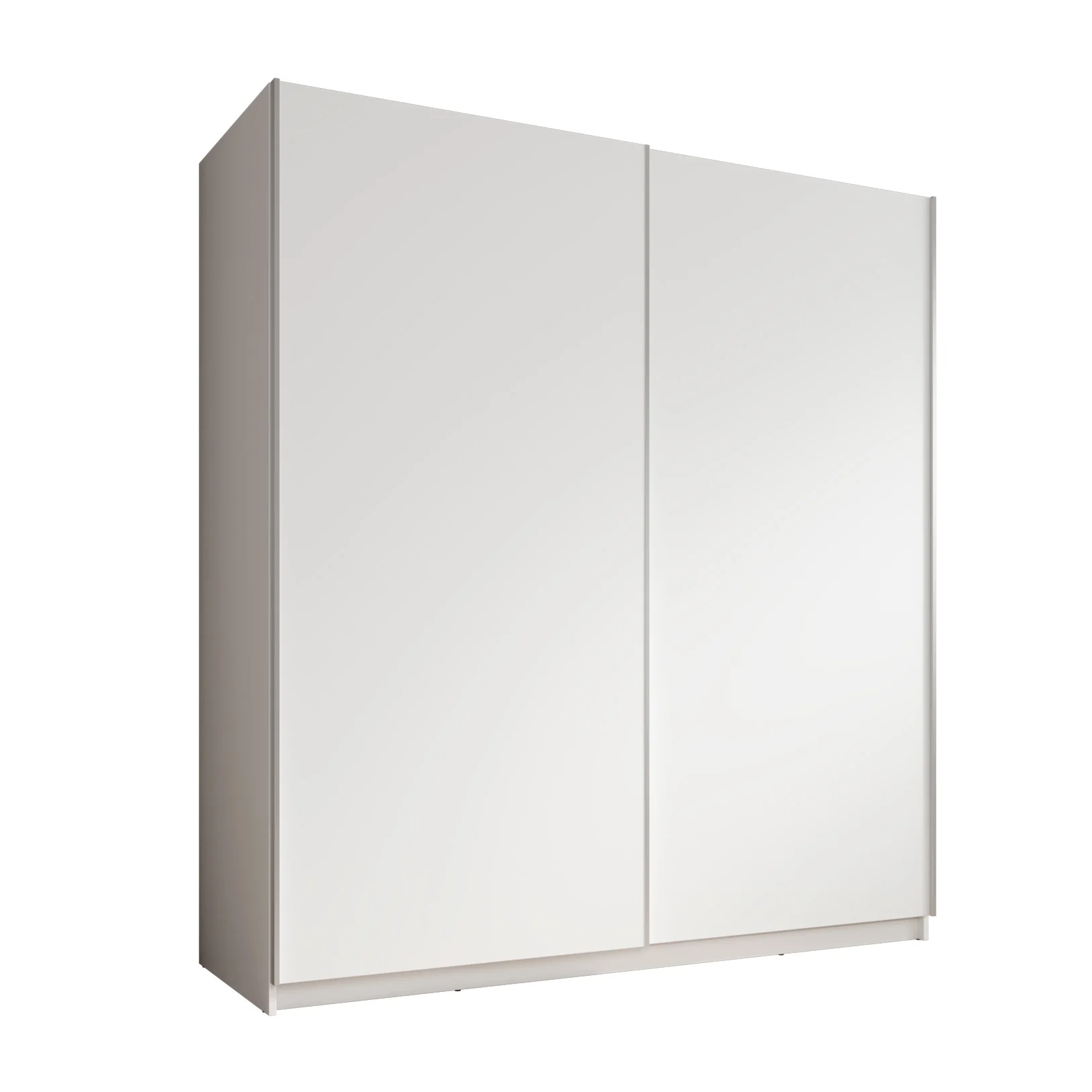 Ganaro - Kledingkast met schuifdeuren - Wit - 180x62x198 cm - Image 6