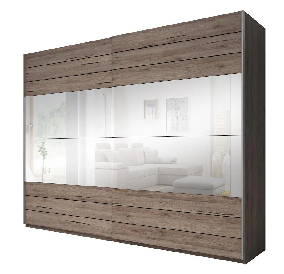 Gina - Kledingkast met schuifdeuren - Eiken - 270x61x210 cm - Image 6