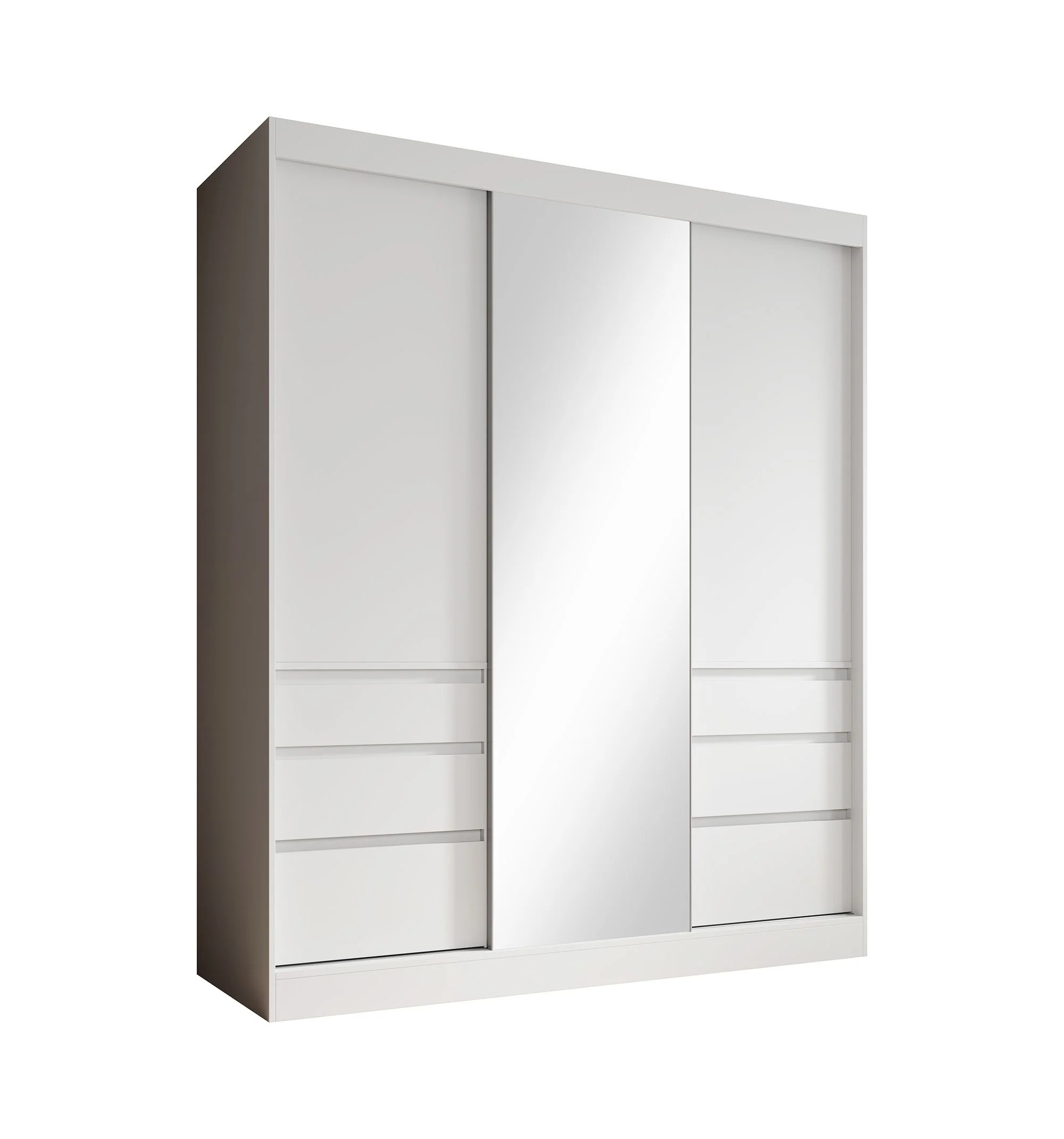 Henry - Kledingkast met schuifdeuren - Wit - 180x65x216 cm - Image 6