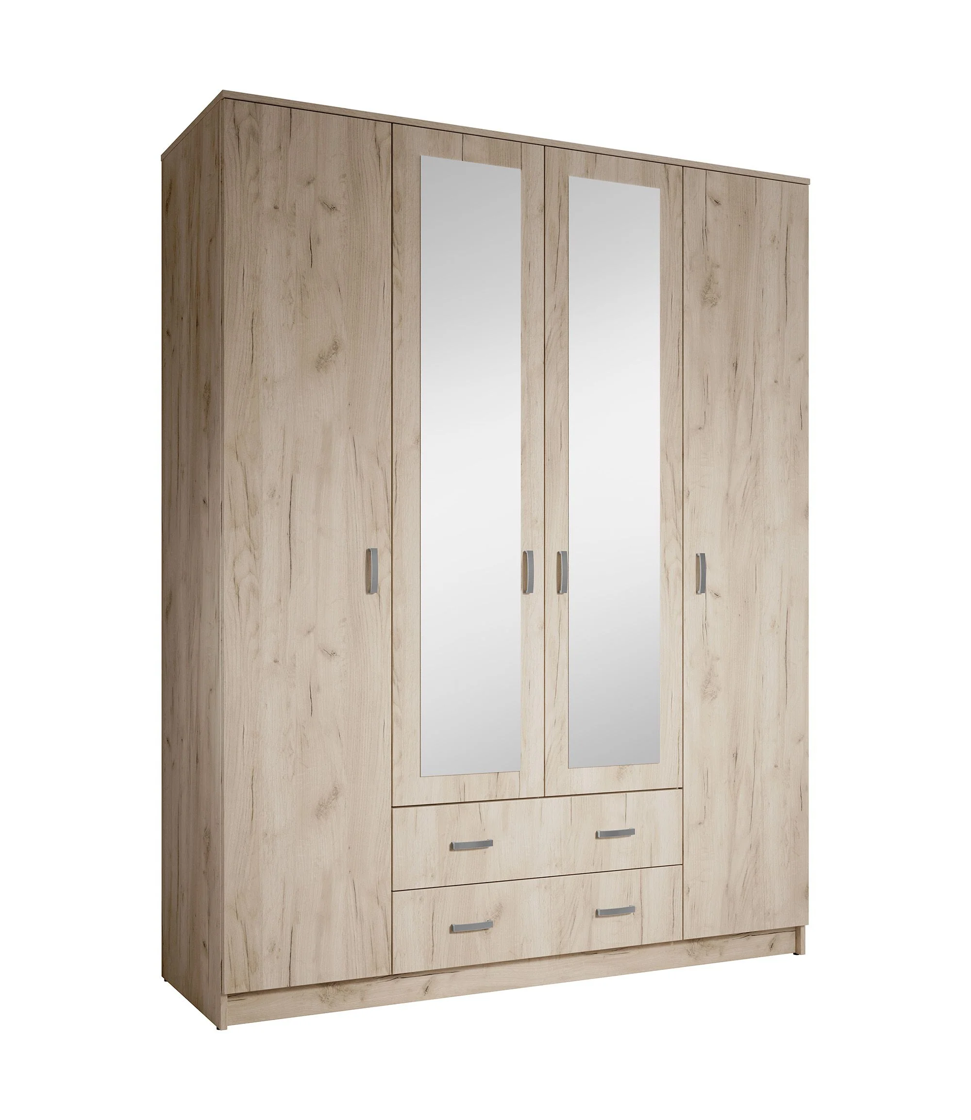 Hinto - Kledingkast 4-deurs - Grijs - 160x52x205 cm - Image 7