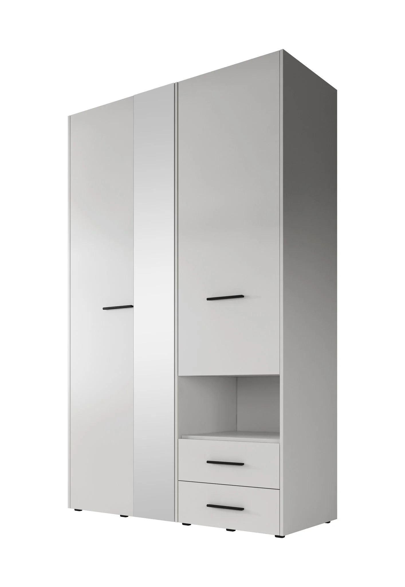 Laura - Kledingkast met deuren - Wit - 128x54x206 cm - Image 5