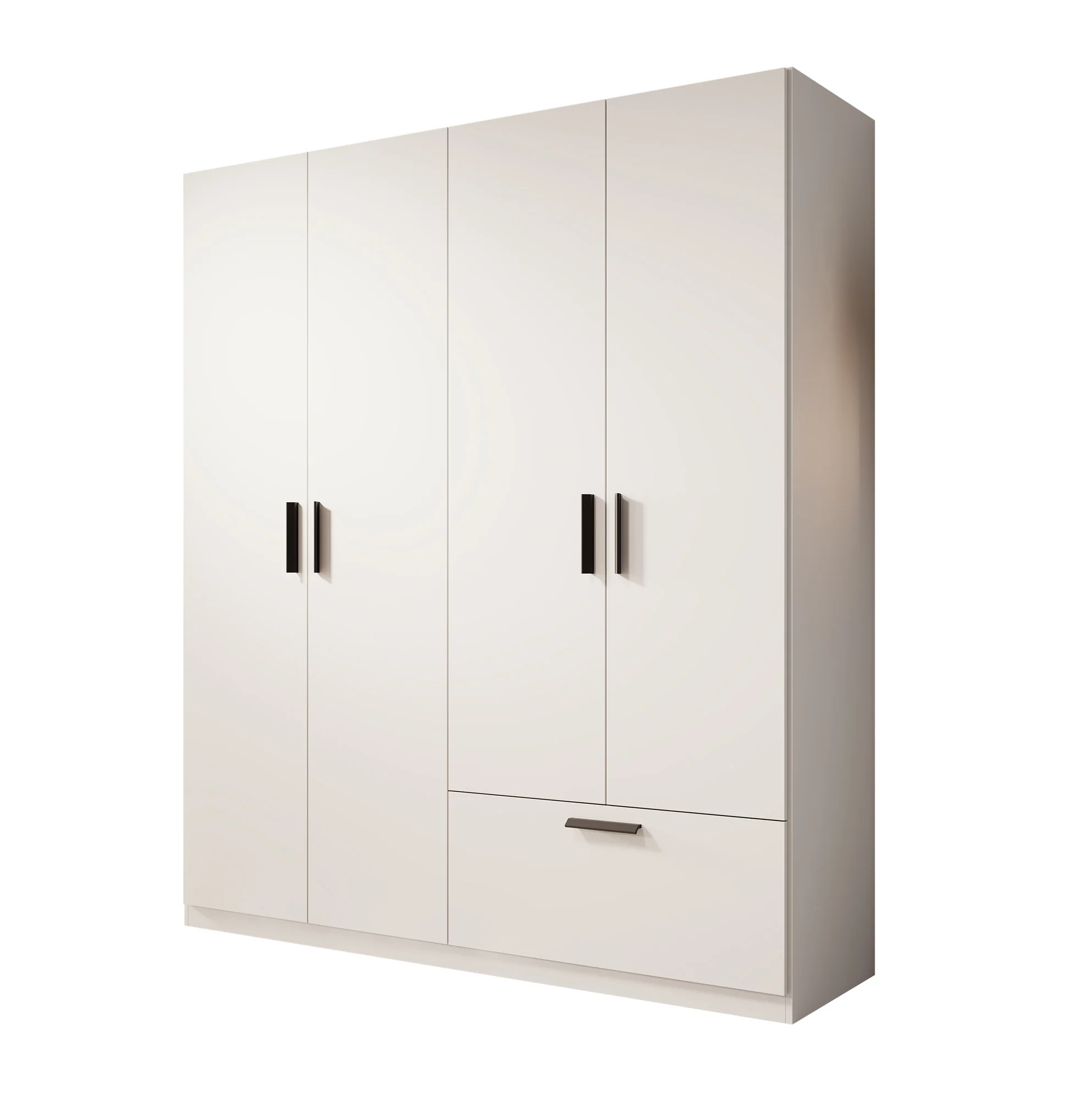 Lillian - Kledingkast 4-deurs - Wit - 180x54x210 cm - Image 7