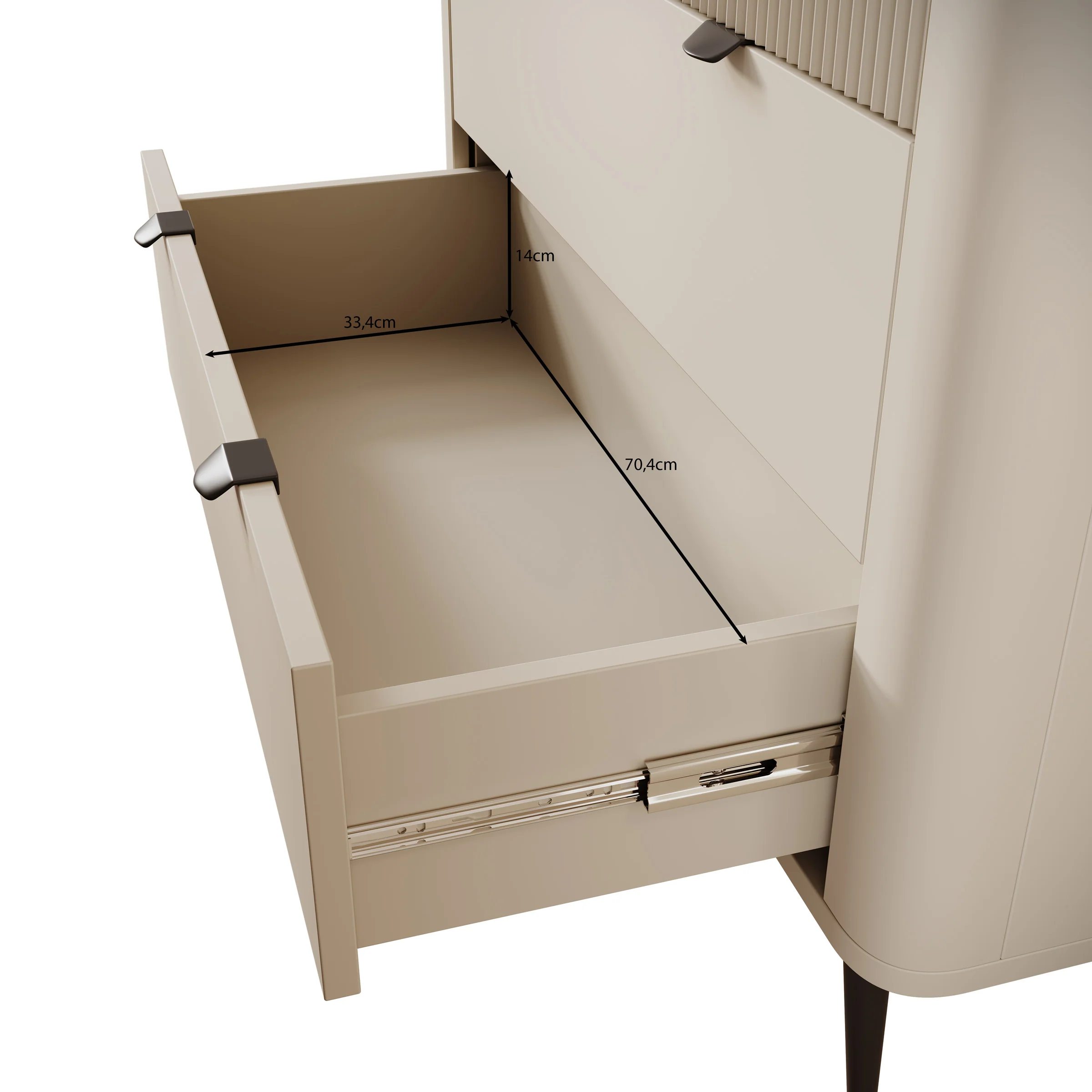 Mace - Kledingkast 2-deurs - Beige - 60x191x90 cm - Image 6