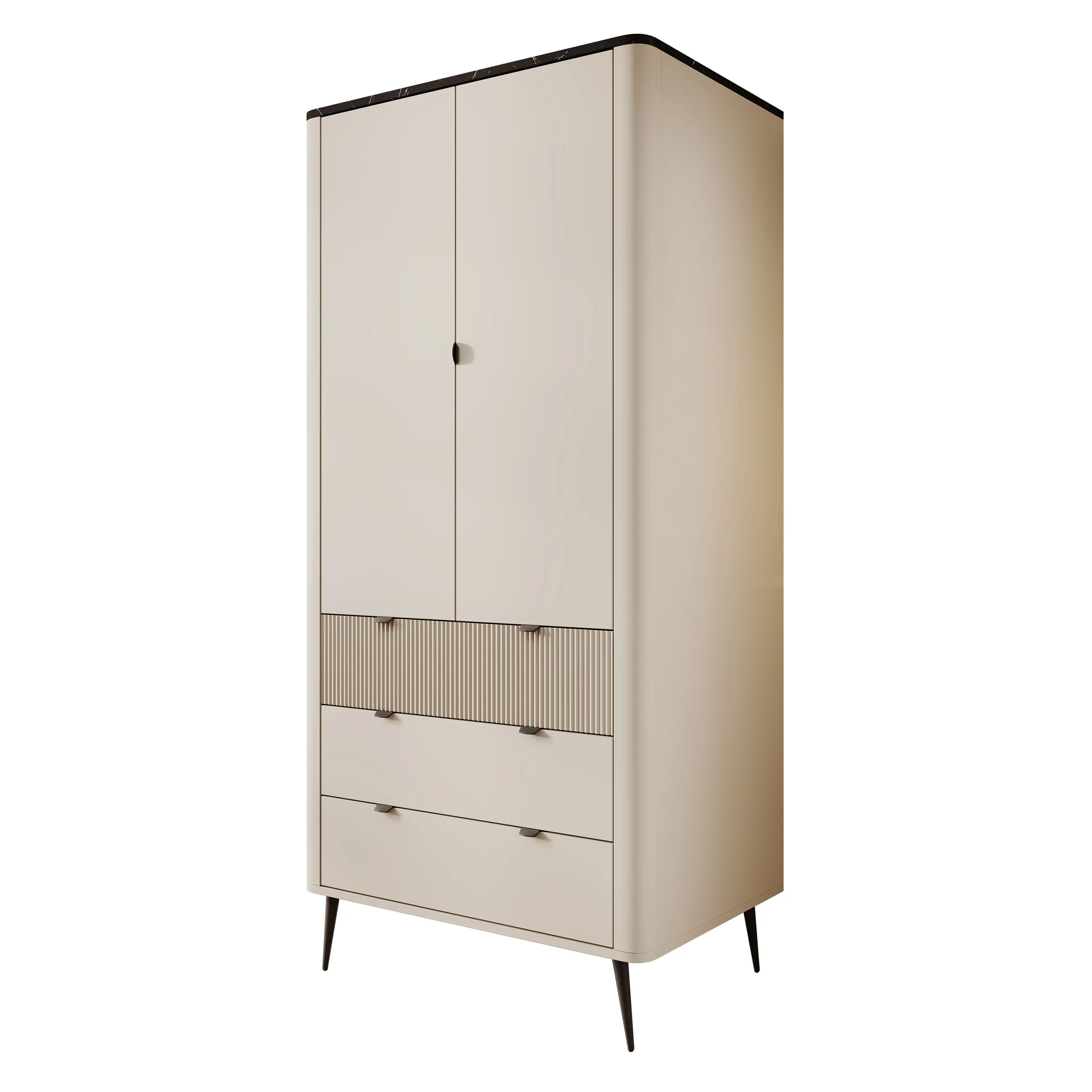 Mace - Kledingkast 2-deurs - Beige - 60x191x90 cm - Image 7