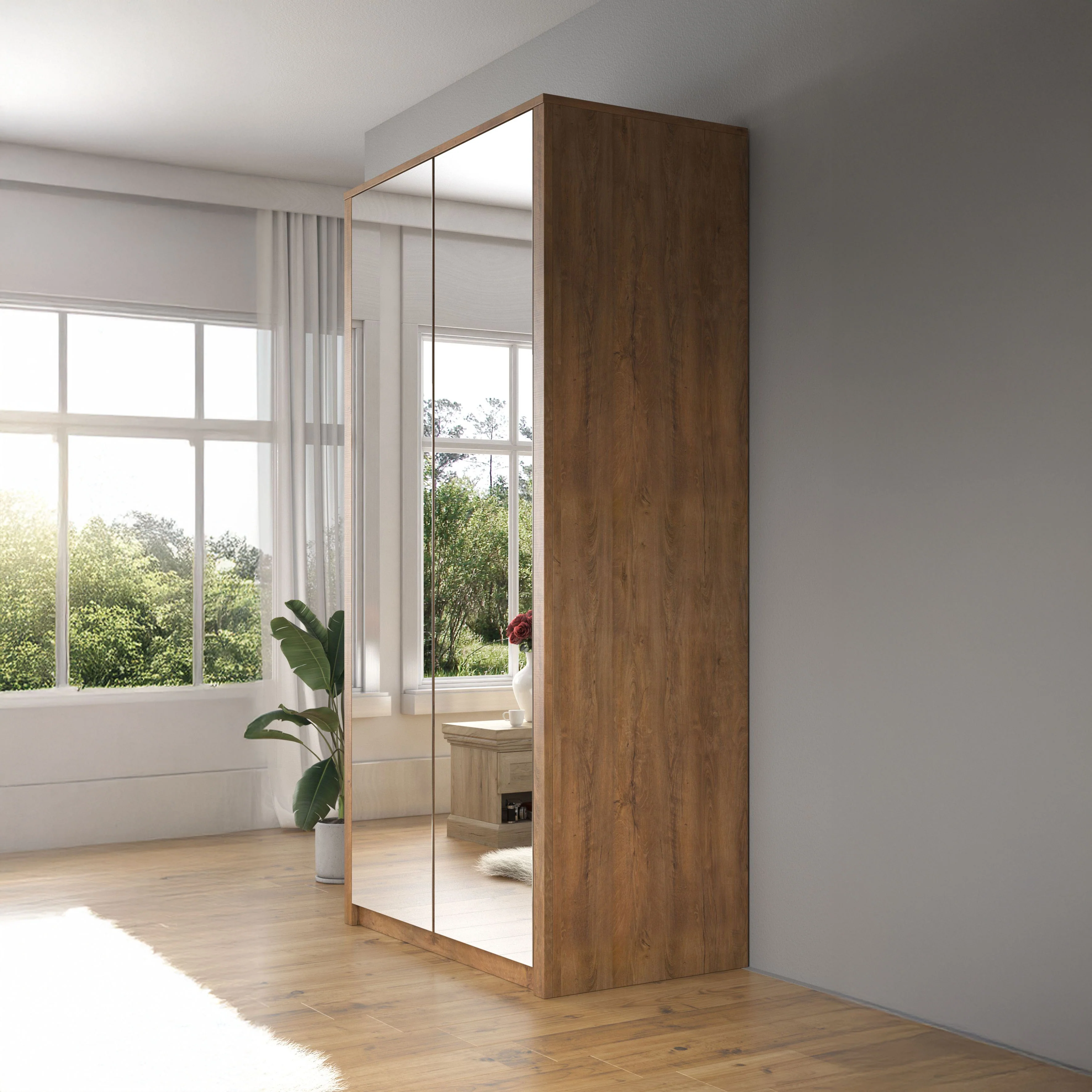 Malibu - Kledingkast 2-deurs - Eiken - 113x53x197 cm - Image 4