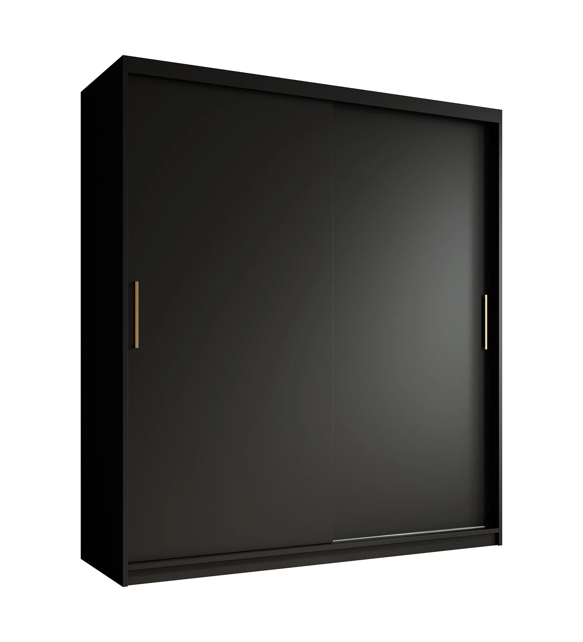 Mandalin - Kledingkast met schuifdeuren - Zwart - 180x62x200 cm - Image 6