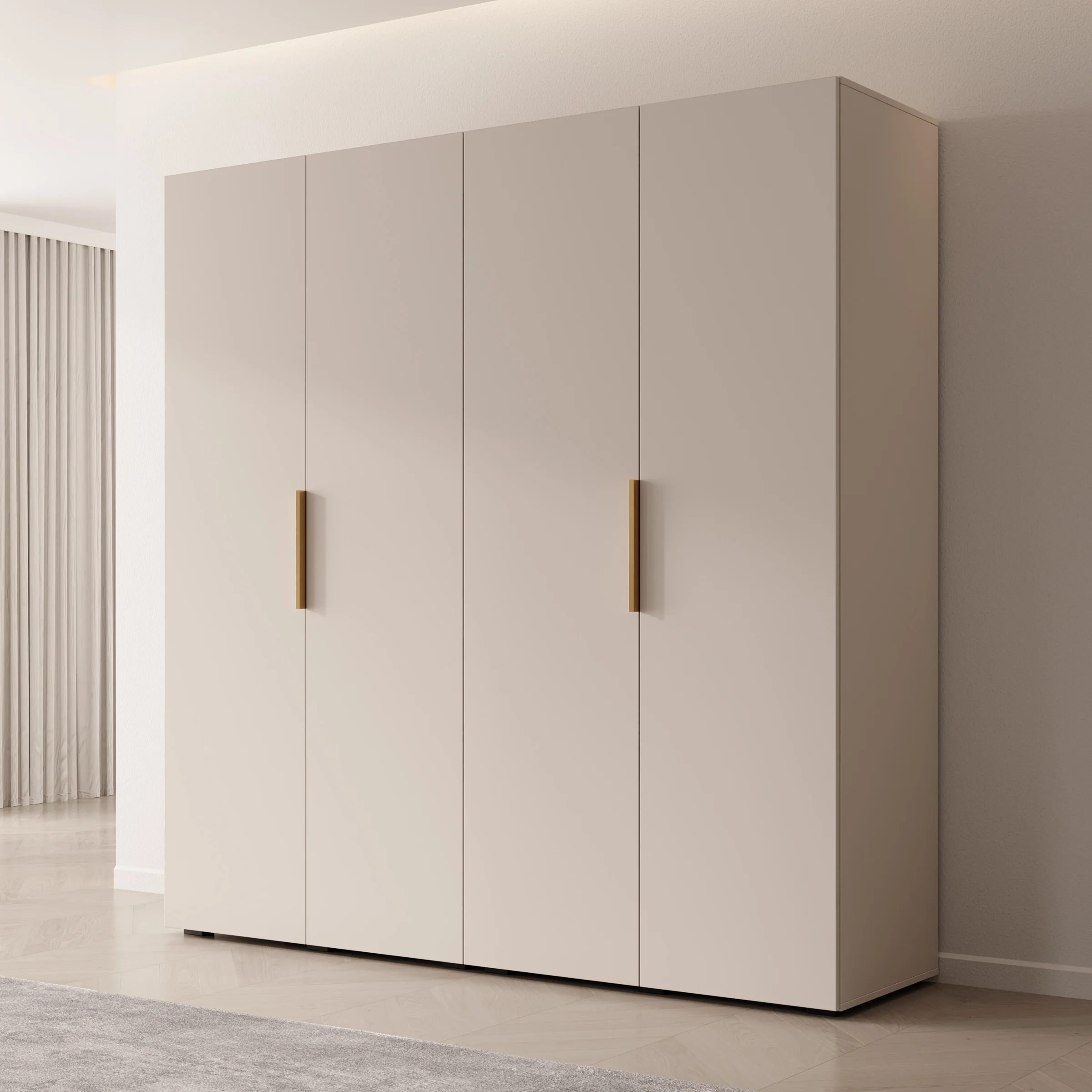Marquesa - Kledingkast - Beige - 200x50x202 cm